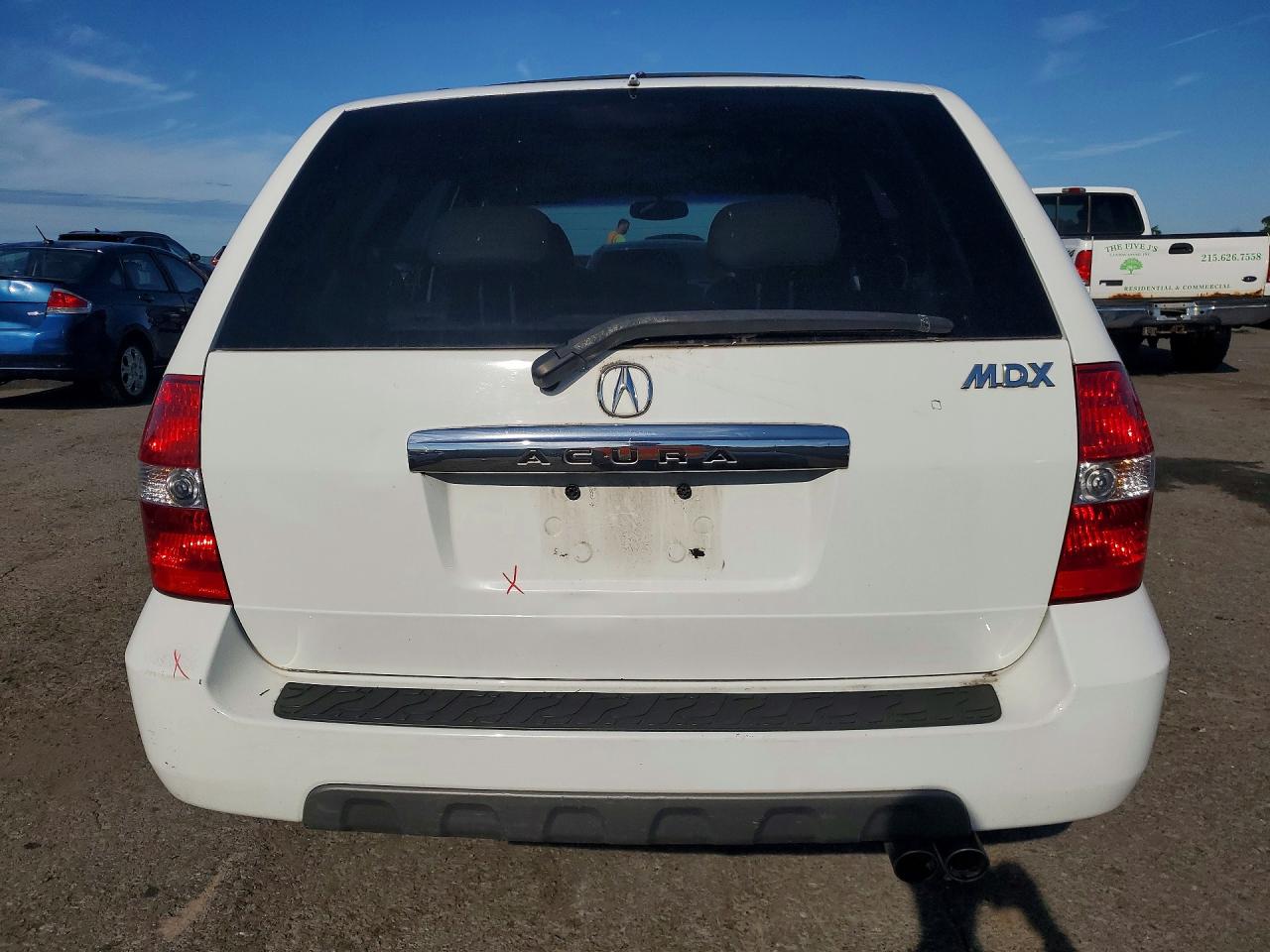 2003 Acura Mdx White vin: 2HNYD18263H555810