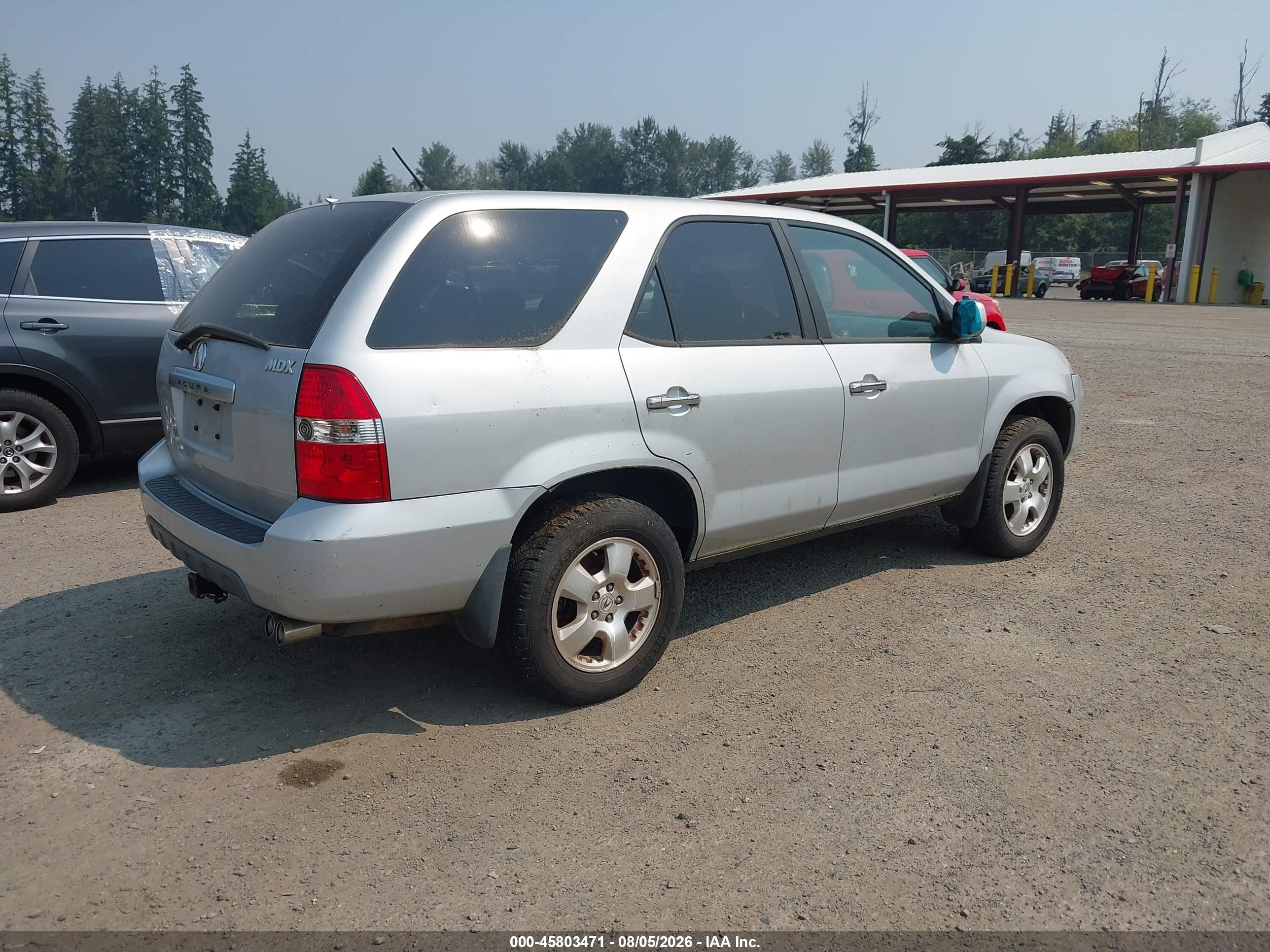 2003 Acura Mdx   Серебряный vin: 2HNYD18263H555841