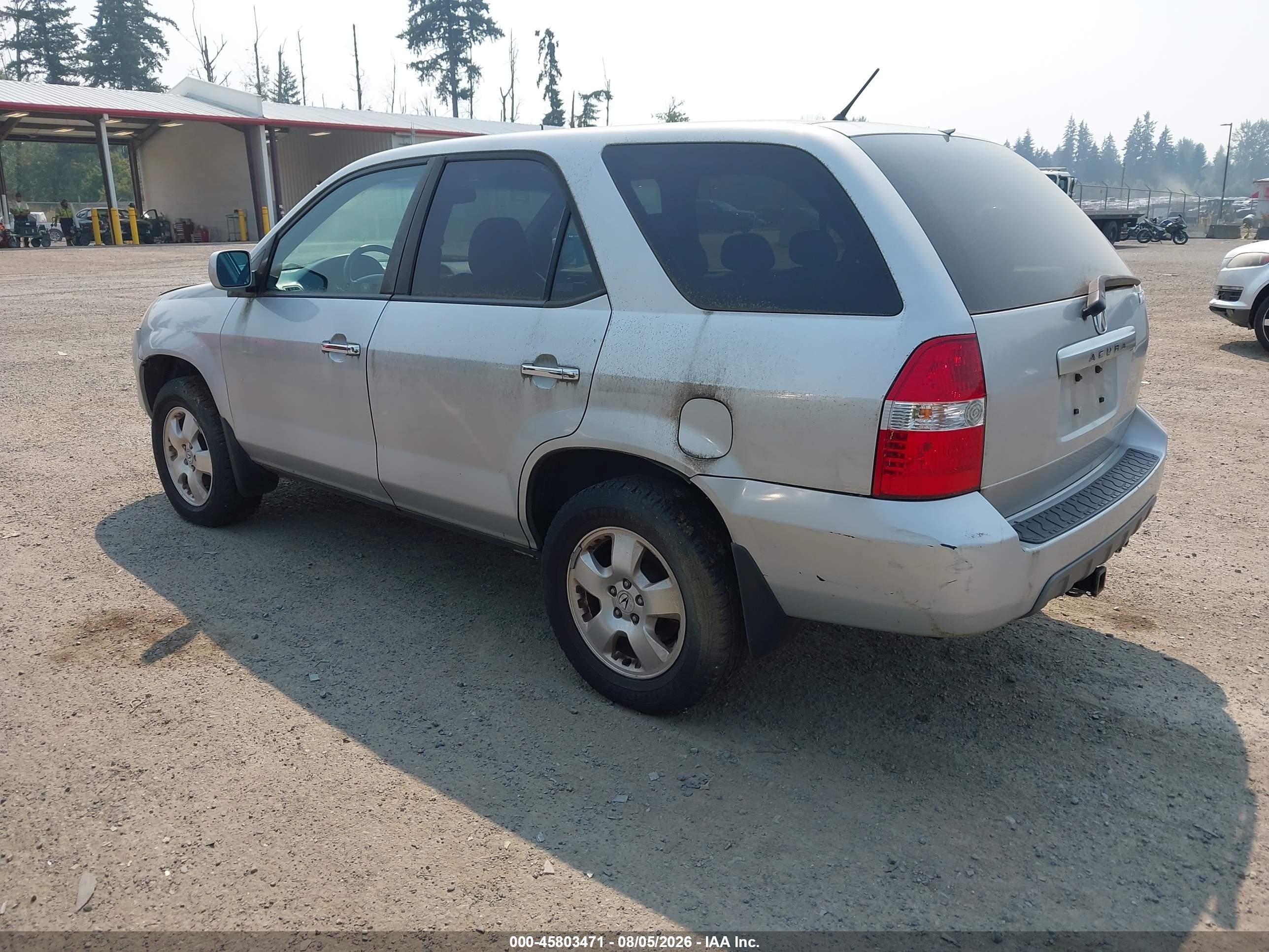 2003 Acura Mdx   Серебряный vin: 2HNYD18263H555841