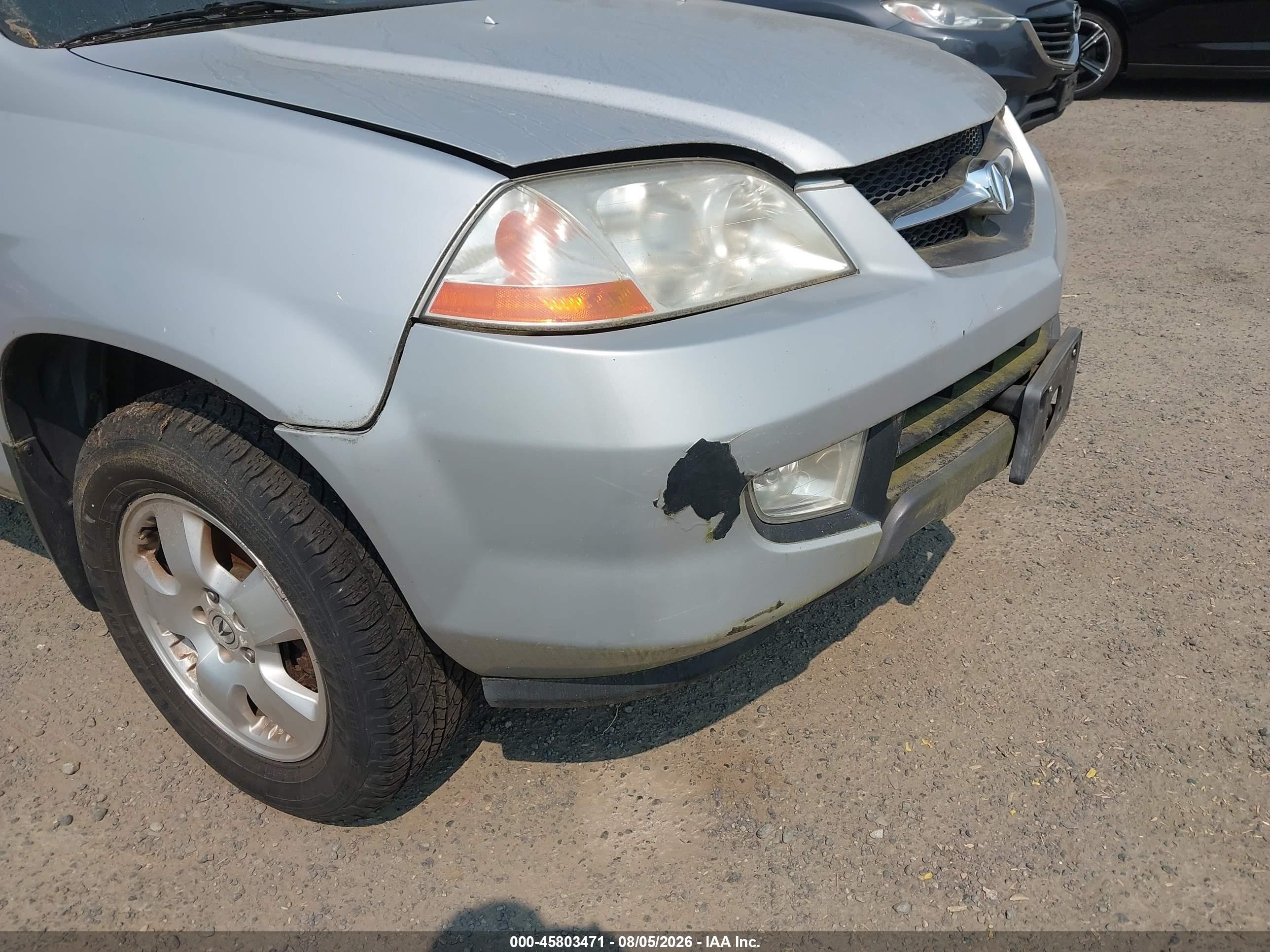 2003 Acura Mdx   Серебряный vin: 2HNYD18263H555841