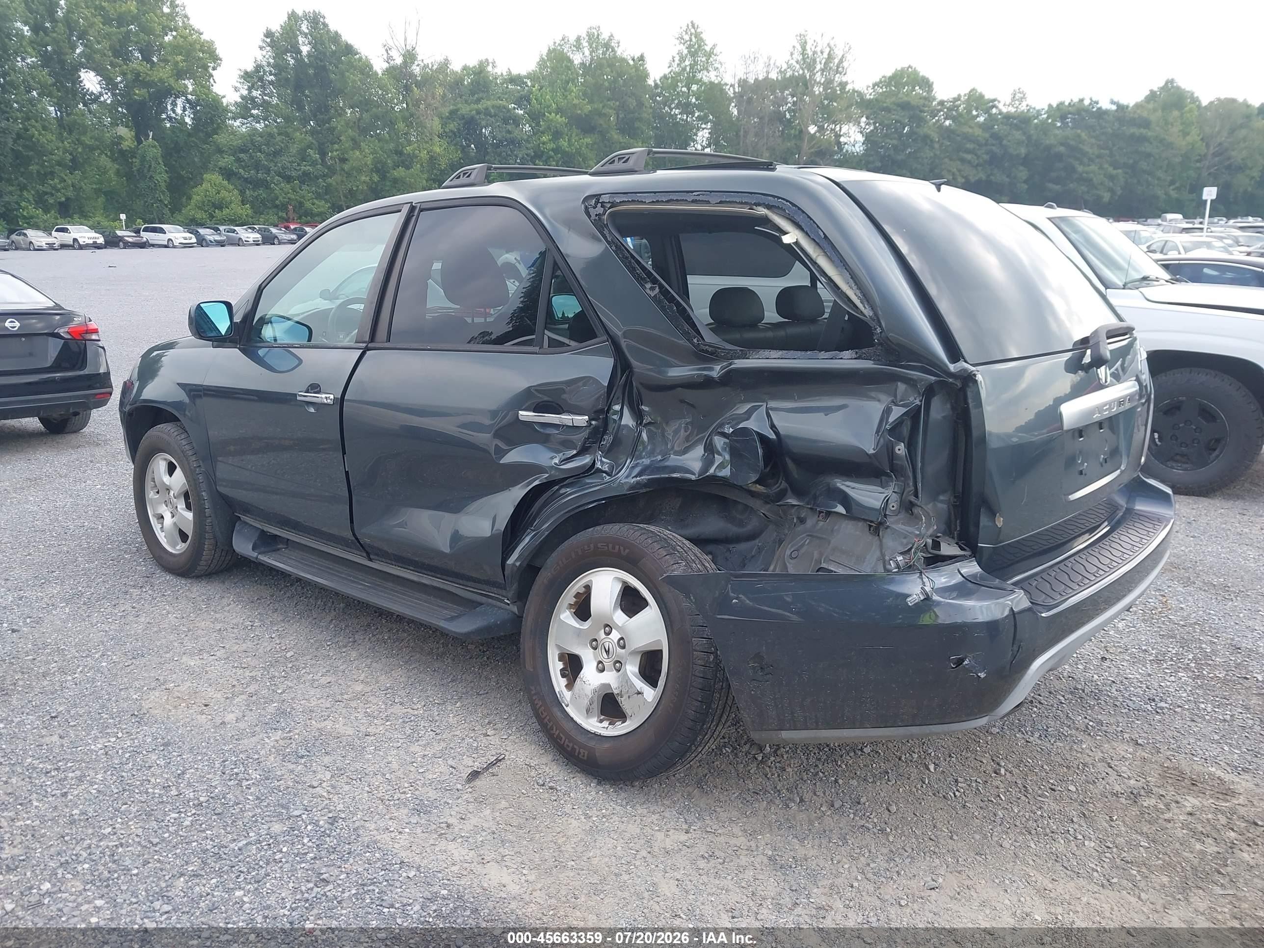 2005 Acura Mdx   Gray vin: 2HNYD18275H512547