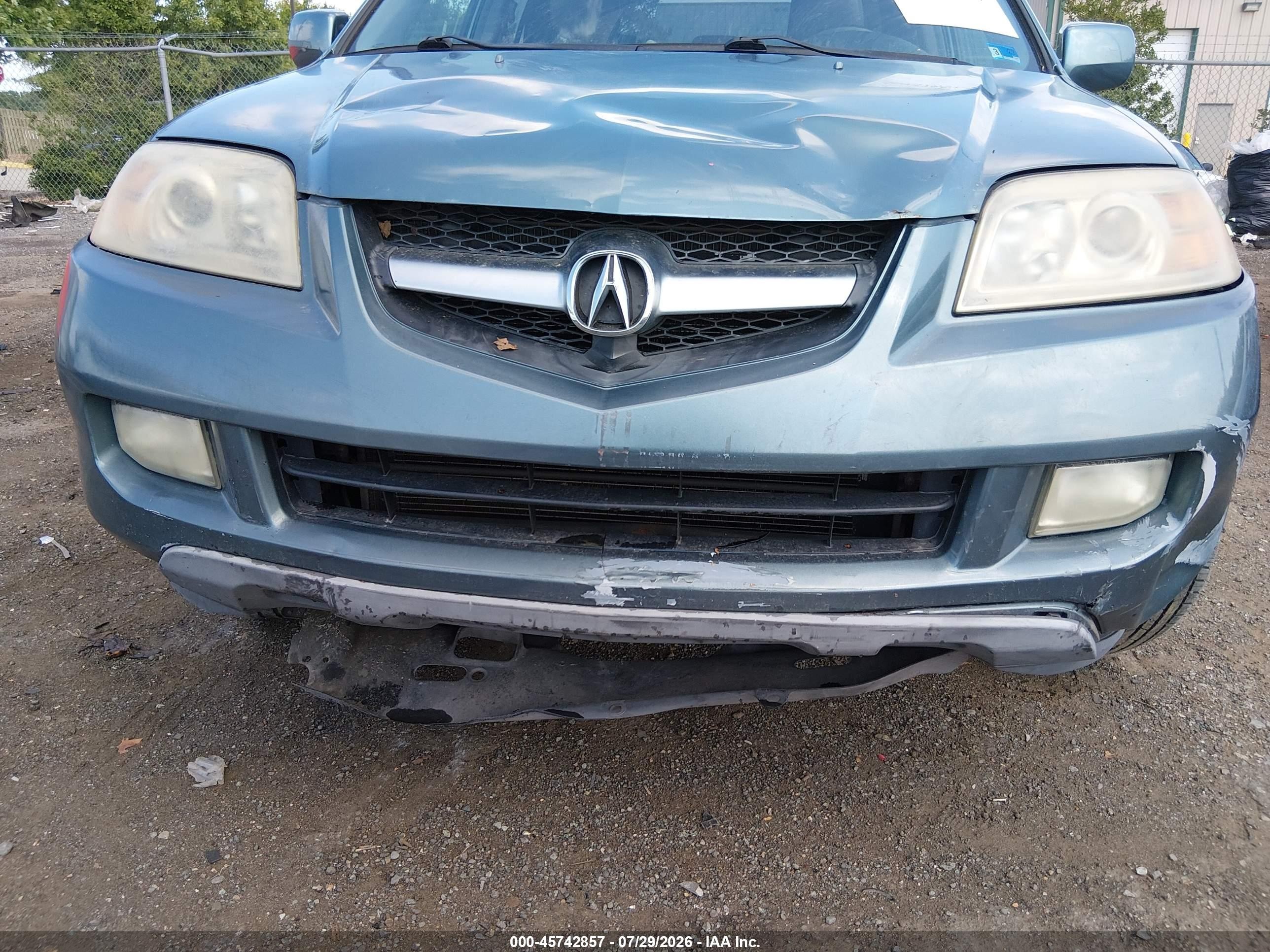 2006 Acura Mdx   Blue vin: 2HNYD18276H512792