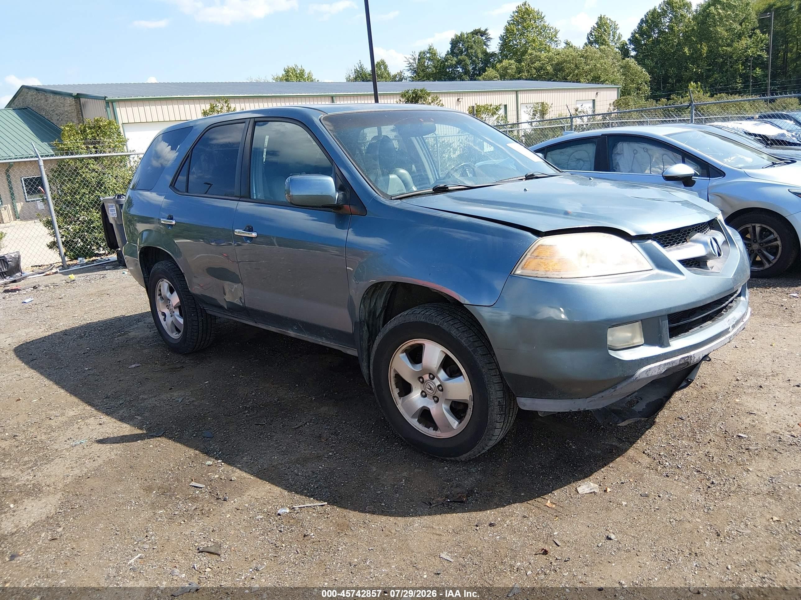 2006 Acura Mdx   Blue vin: 2HNYD18276H512792