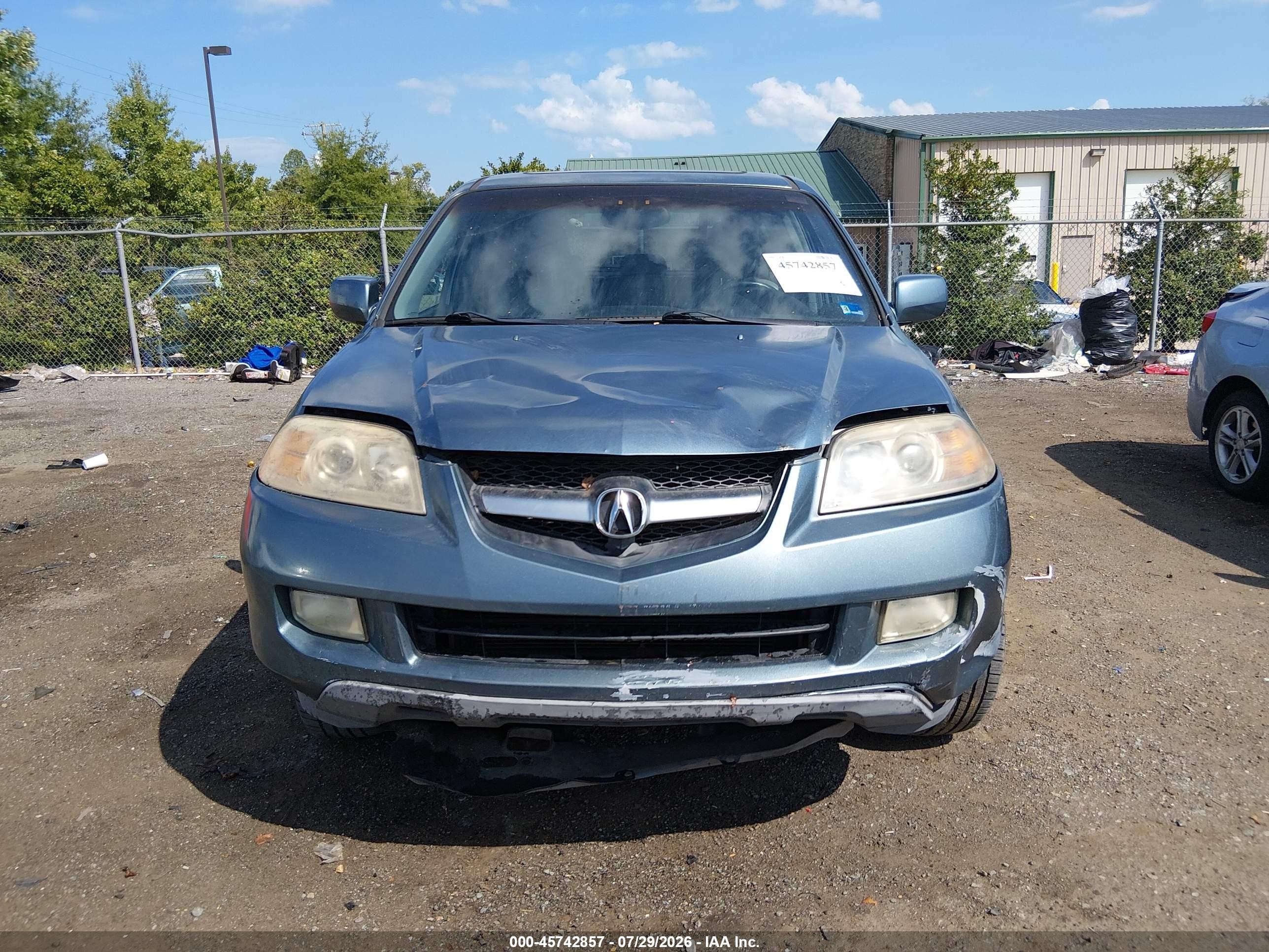 2006 Acura Mdx   Blue vin: 2HNYD18276H512792