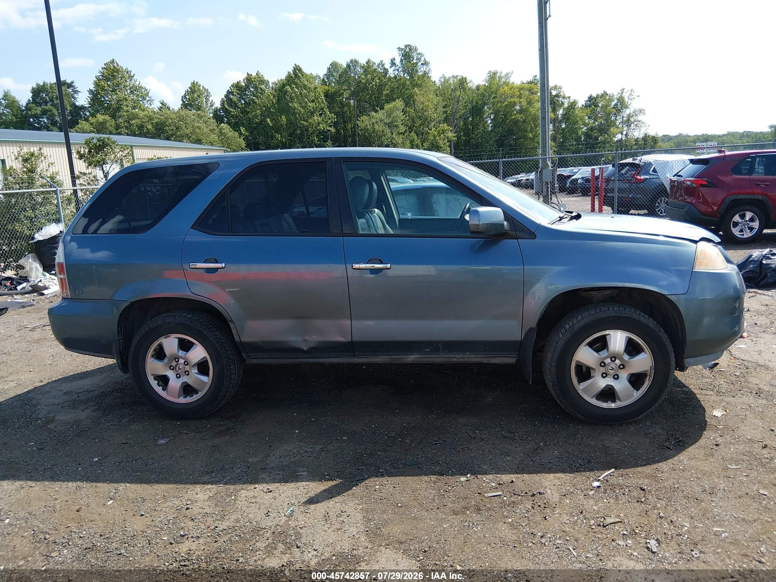 2006 Acura Mdx   Blue vin: 2HNYD18276H512792