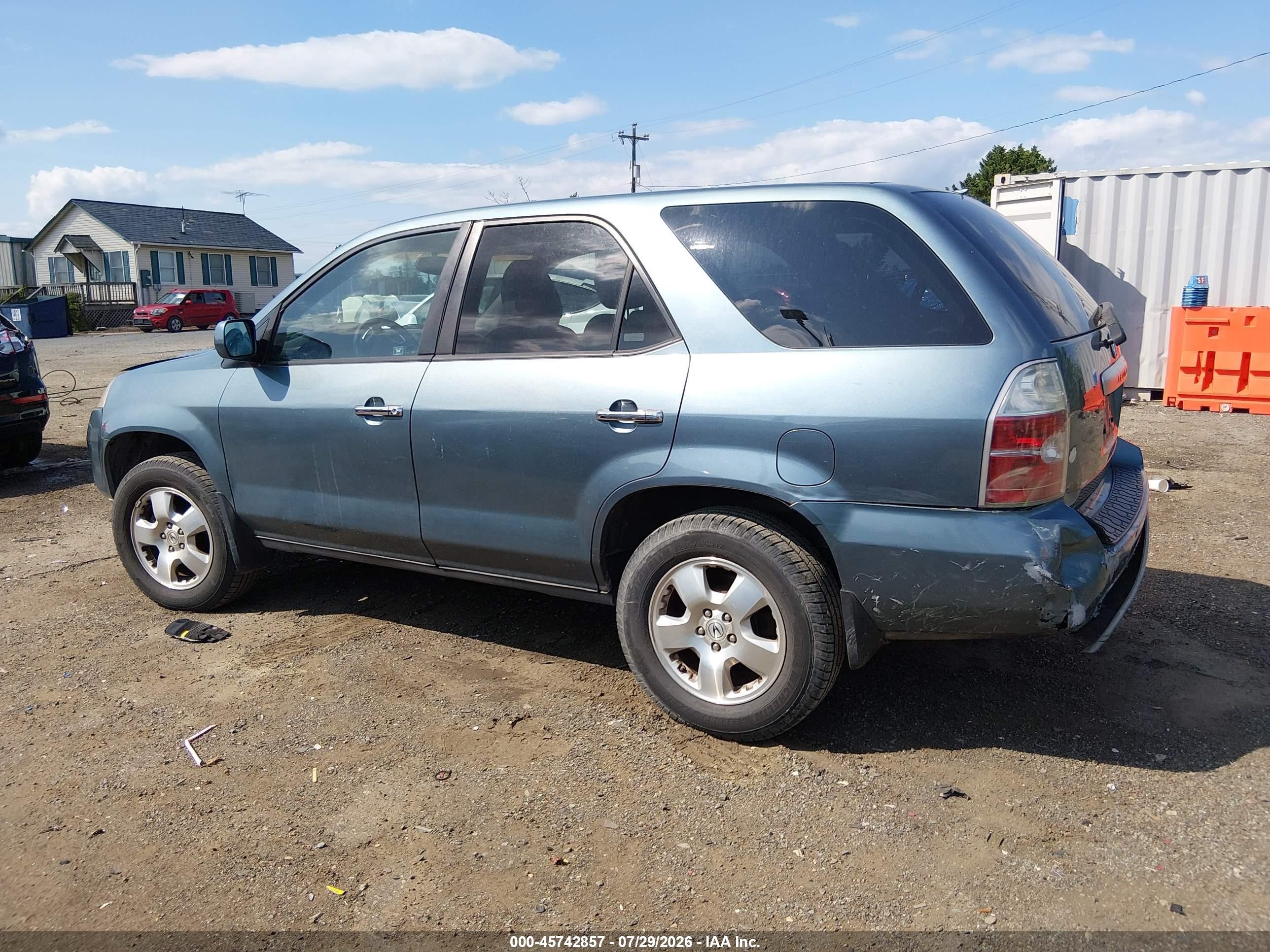 2006 Acura Mdx   Blue vin: 2HNYD18276H512792