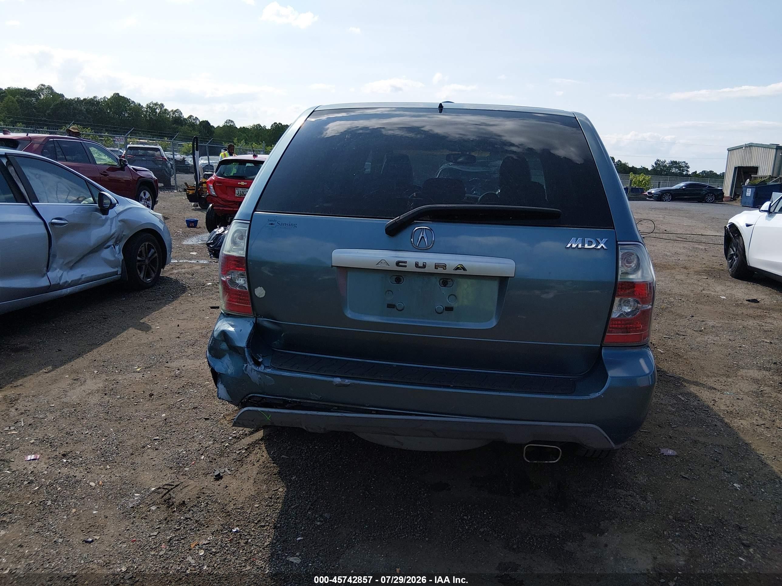 2006 Acura Mdx   Blue vin: 2HNYD18276H512792