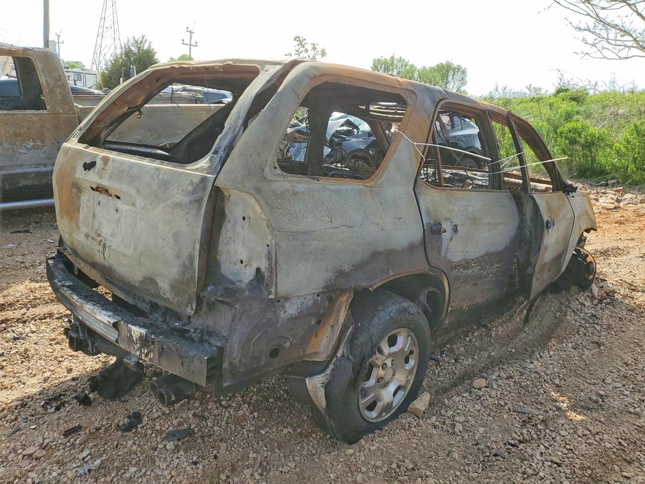2002 Acura Mdx Пожар vin: 2HNYD18282H512827