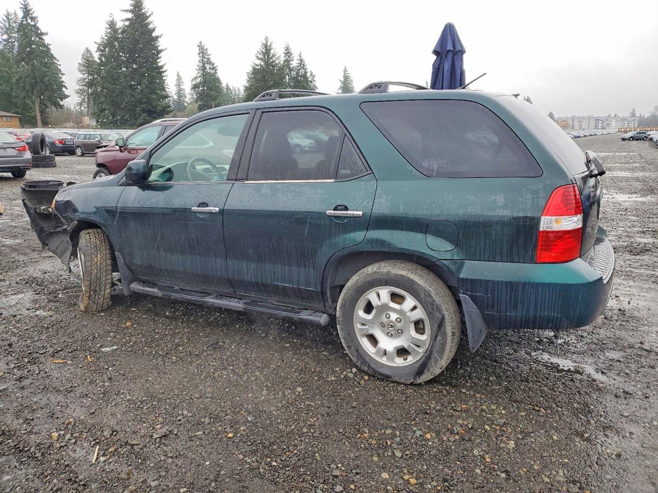 2001 Acura Mdx Green vin: 2HNYD18291H542983