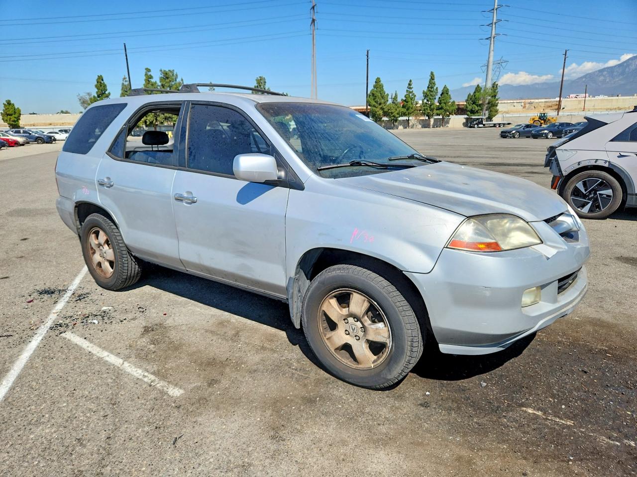 2003 Acura Mdx Silver vin: 2HNYD18293H544509