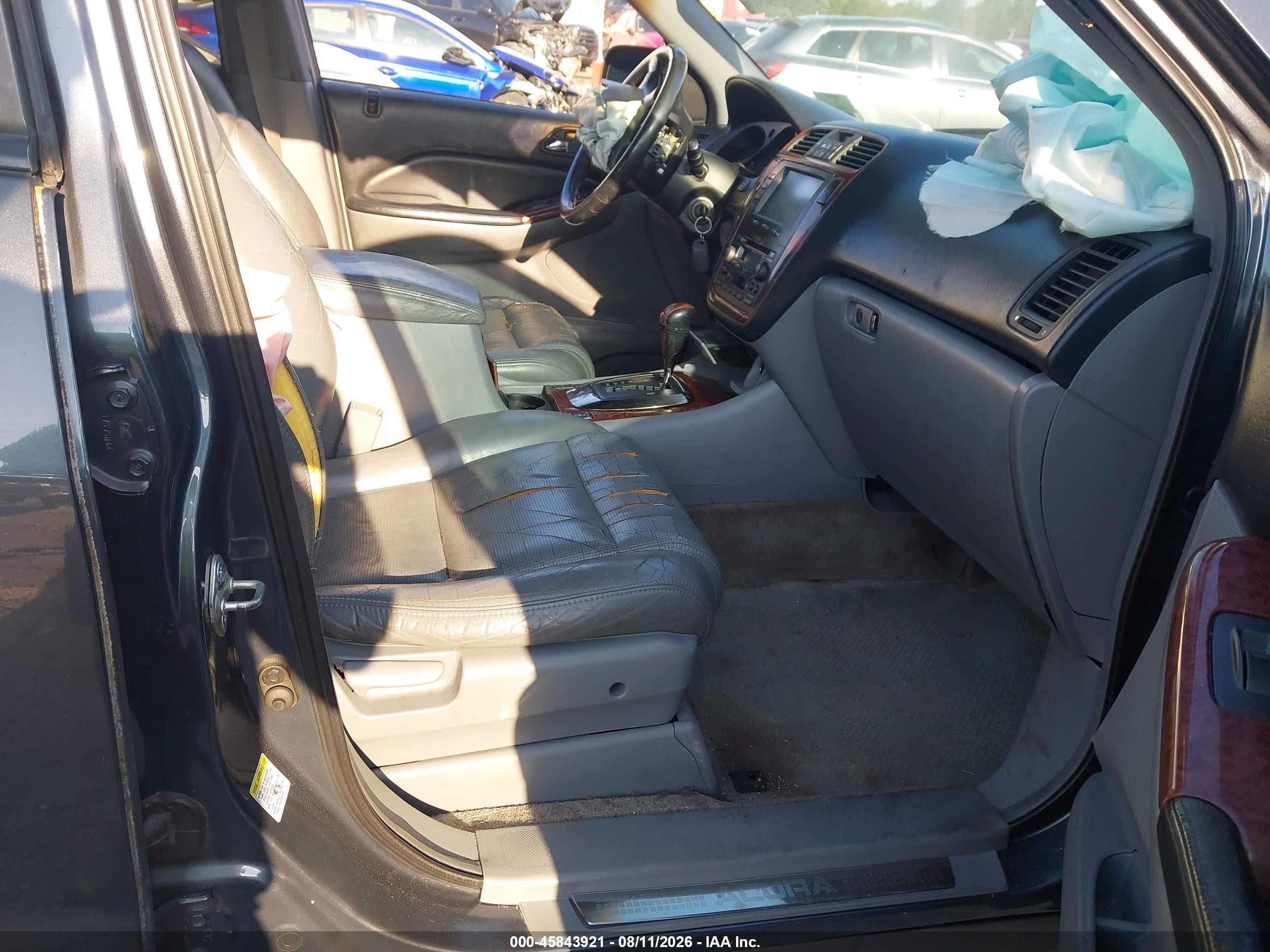 2004 Acura Mdx   Gray vin: 2HNYD18294H556533