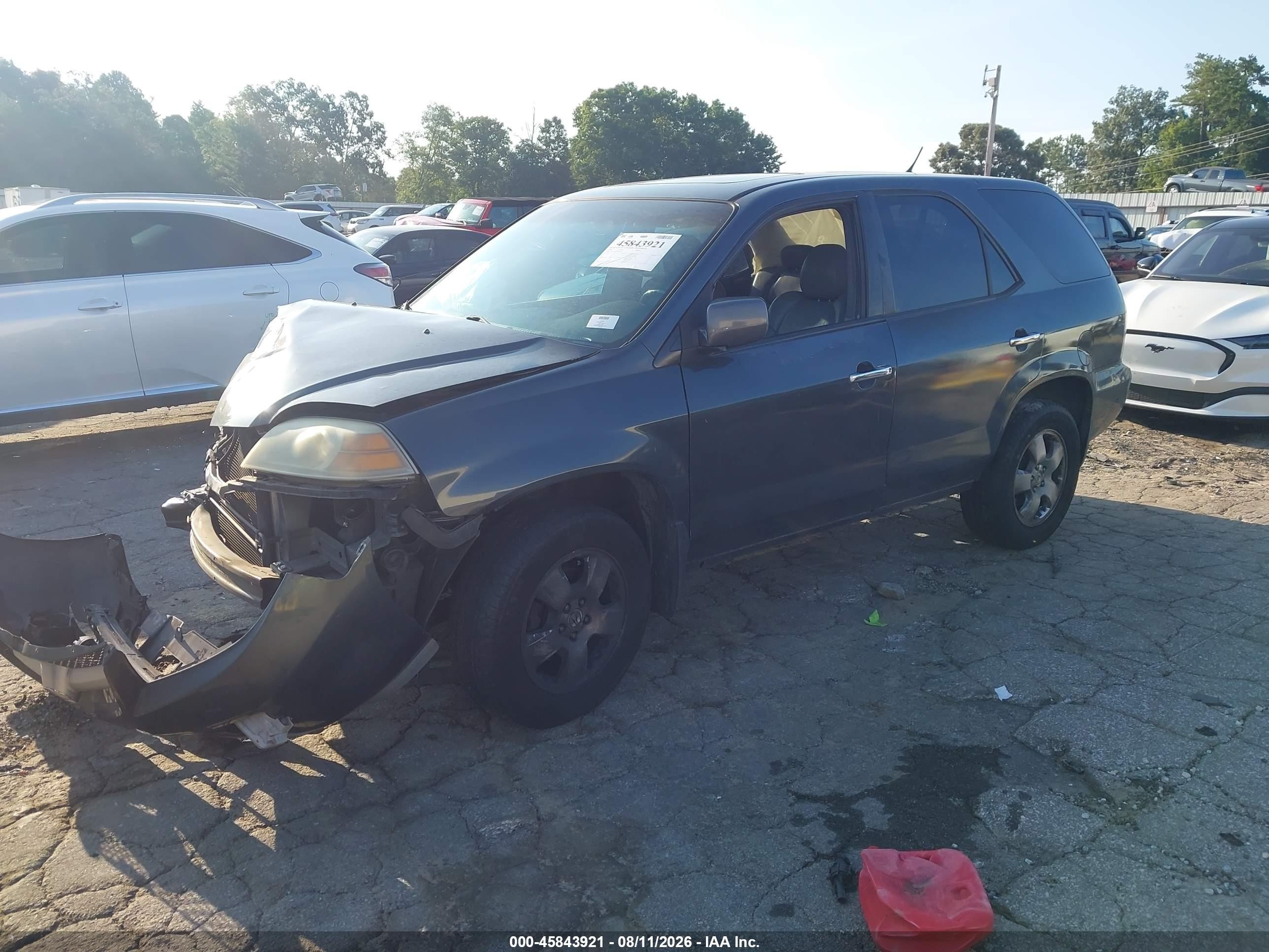 2004 Acura Mdx   Gray vin: 2HNYD18294H556533