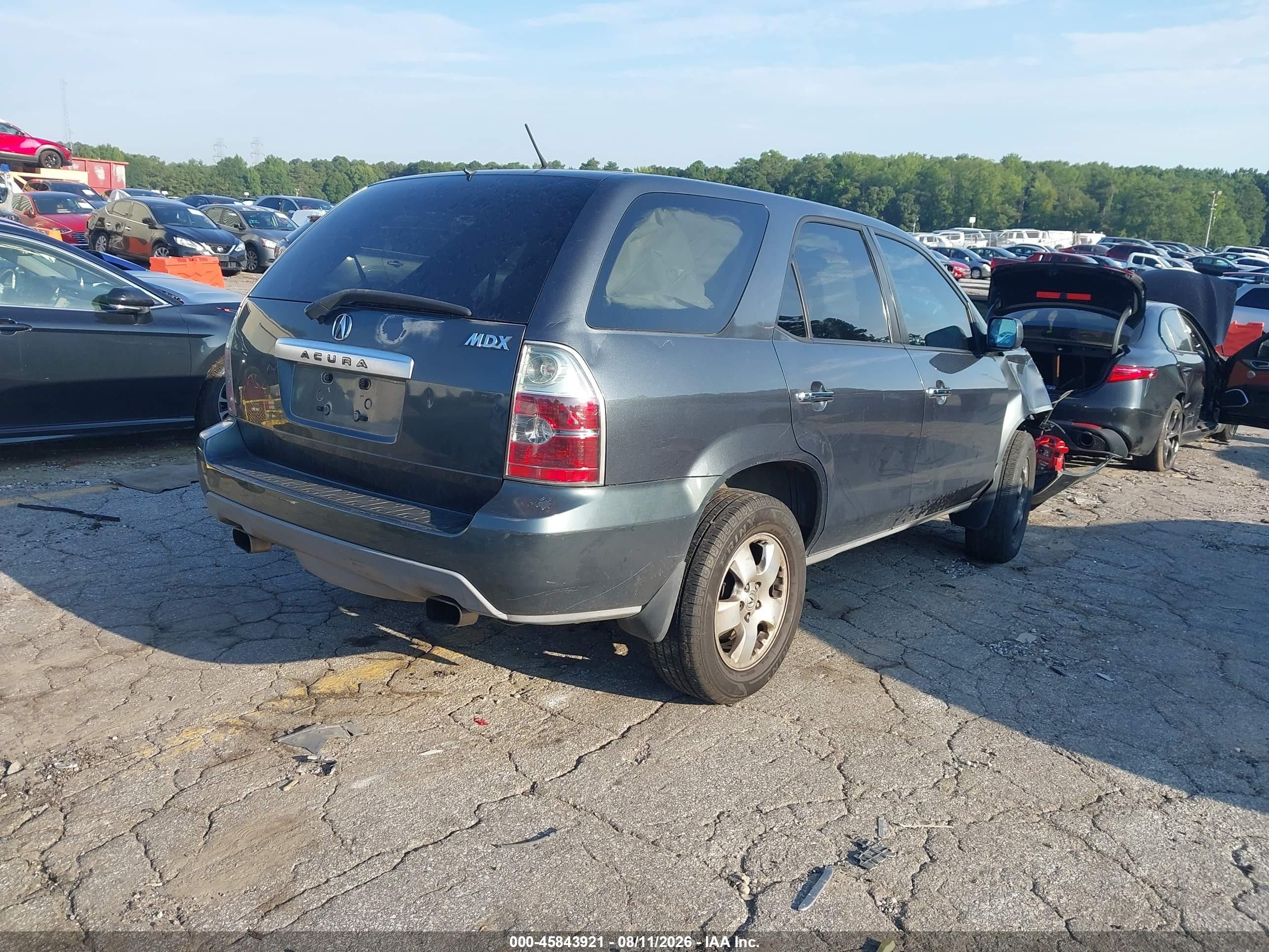 2004 Acura Mdx   Gray vin: 2HNYD18294H556533