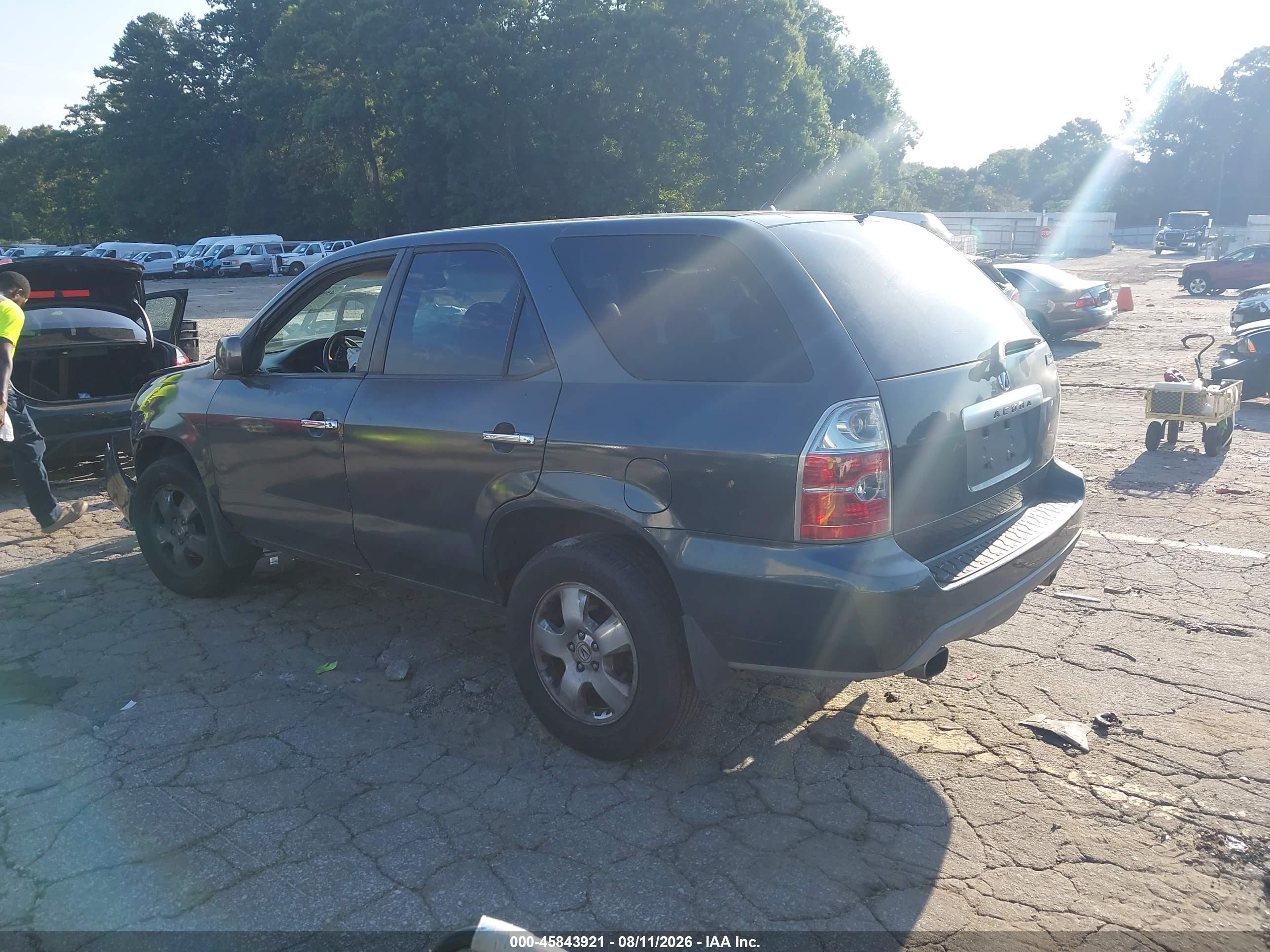 2004 Acura Mdx   Gray vin: 2HNYD18294H556533