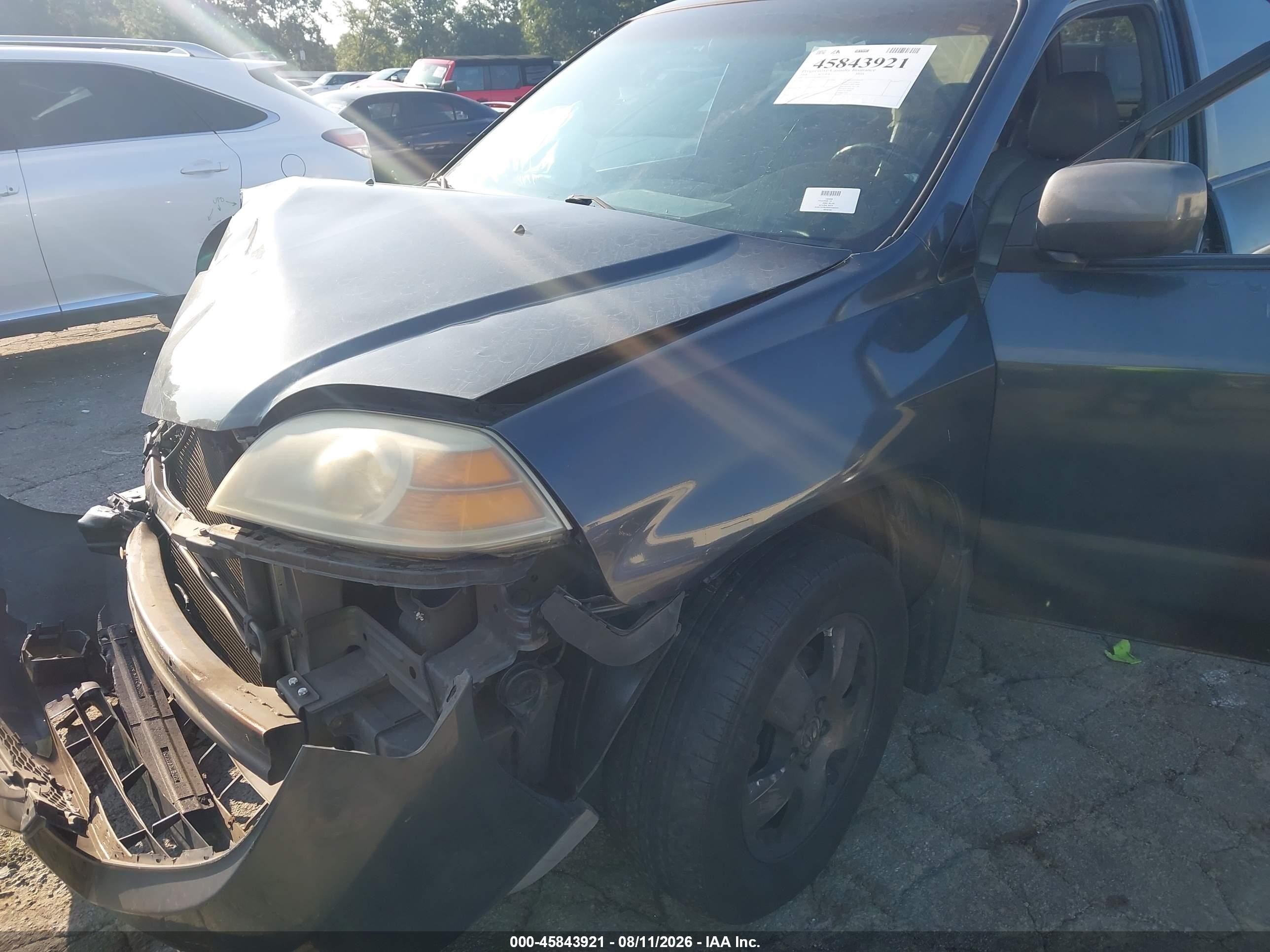 2004 Acura Mdx   Gray vin: 2HNYD18294H556533