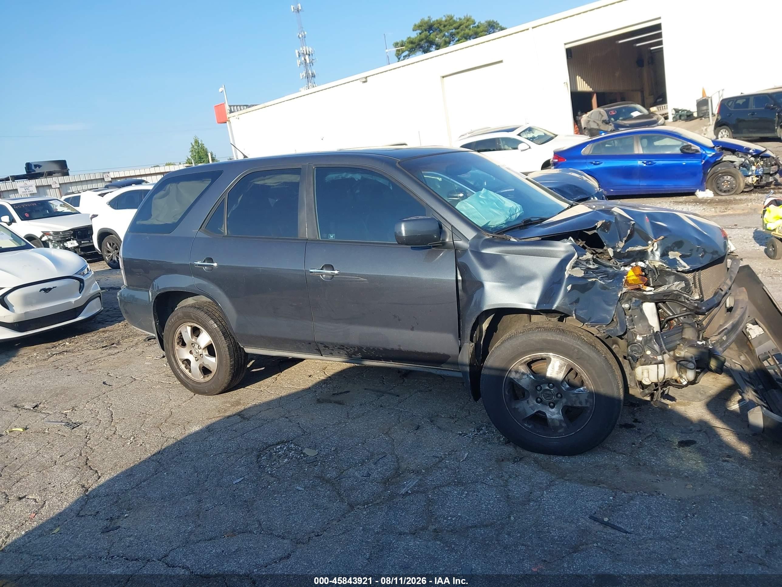 2004 Acura Mdx   Gray vin: 2HNYD18294H556533