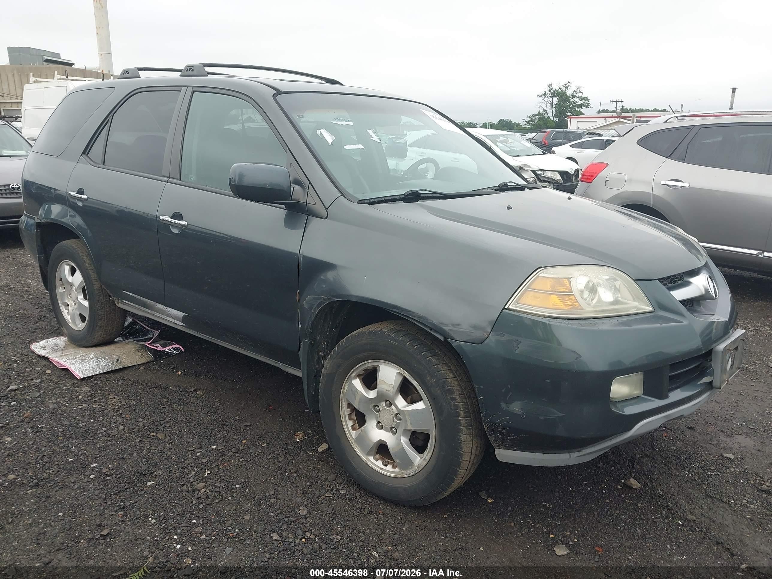 2005 Acura Mdx   Серый vin: 2HNYD18295H509357