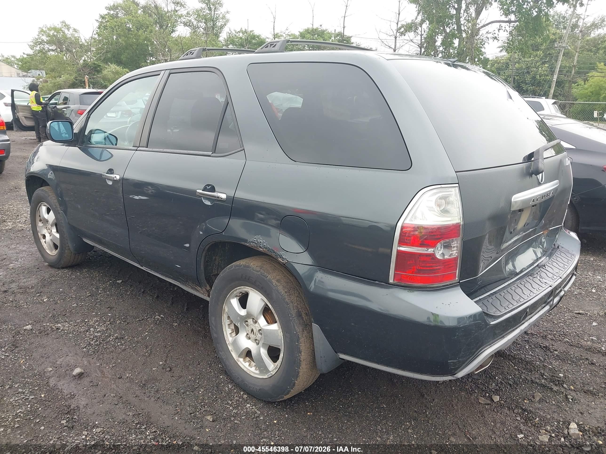 2005 Acura Mdx   Серый vin: 2HNYD18295H509357