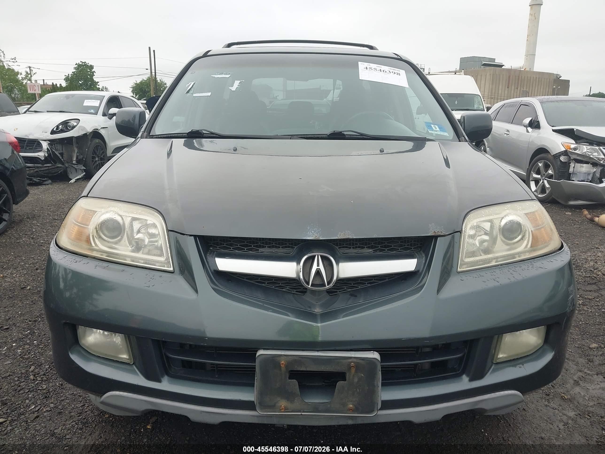 2005 Acura Mdx   Серый vin: 2HNYD18295H509357