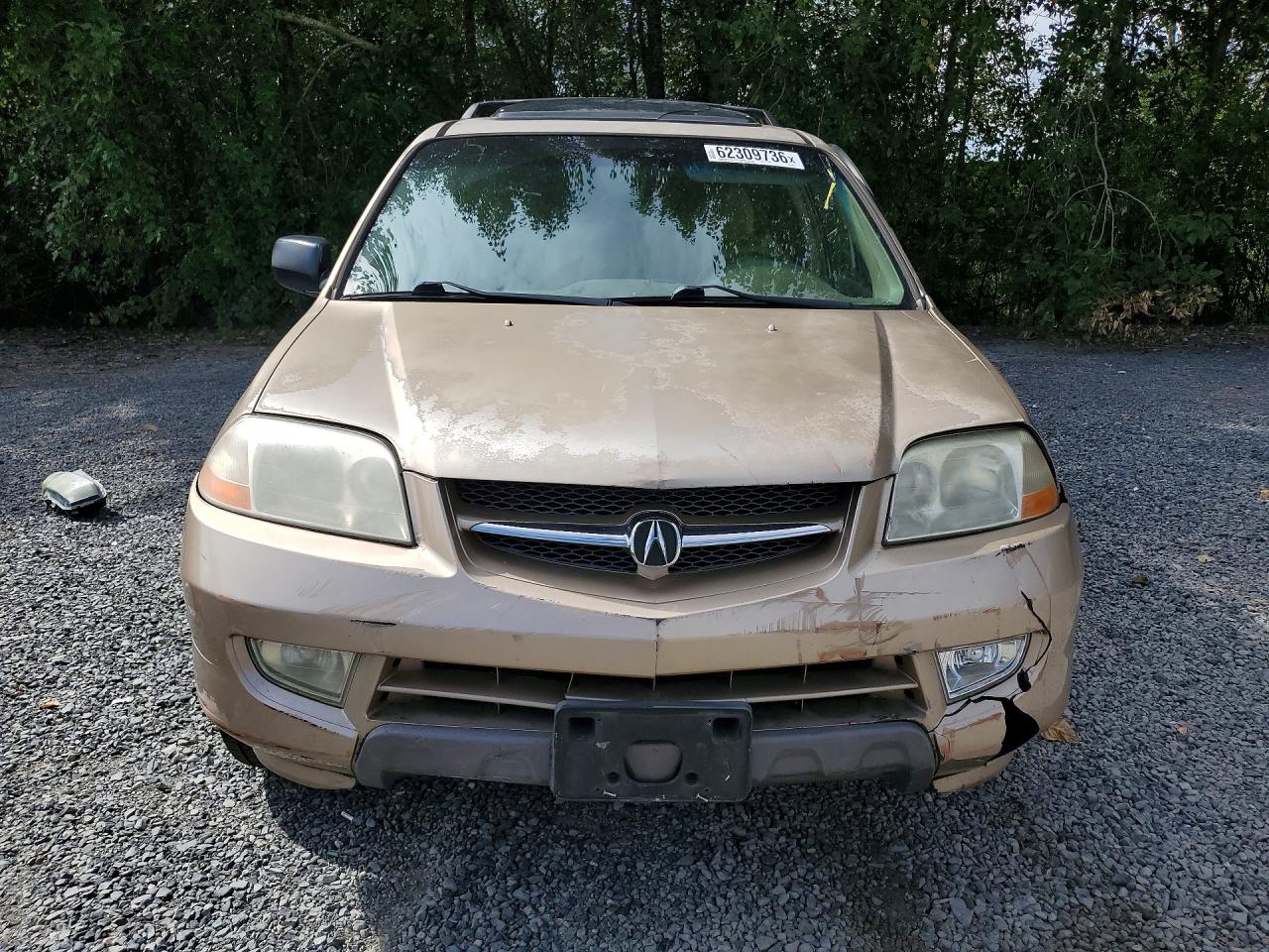 2001 Acura Mdx Touring Gold vin: 2HNYD18601H510331