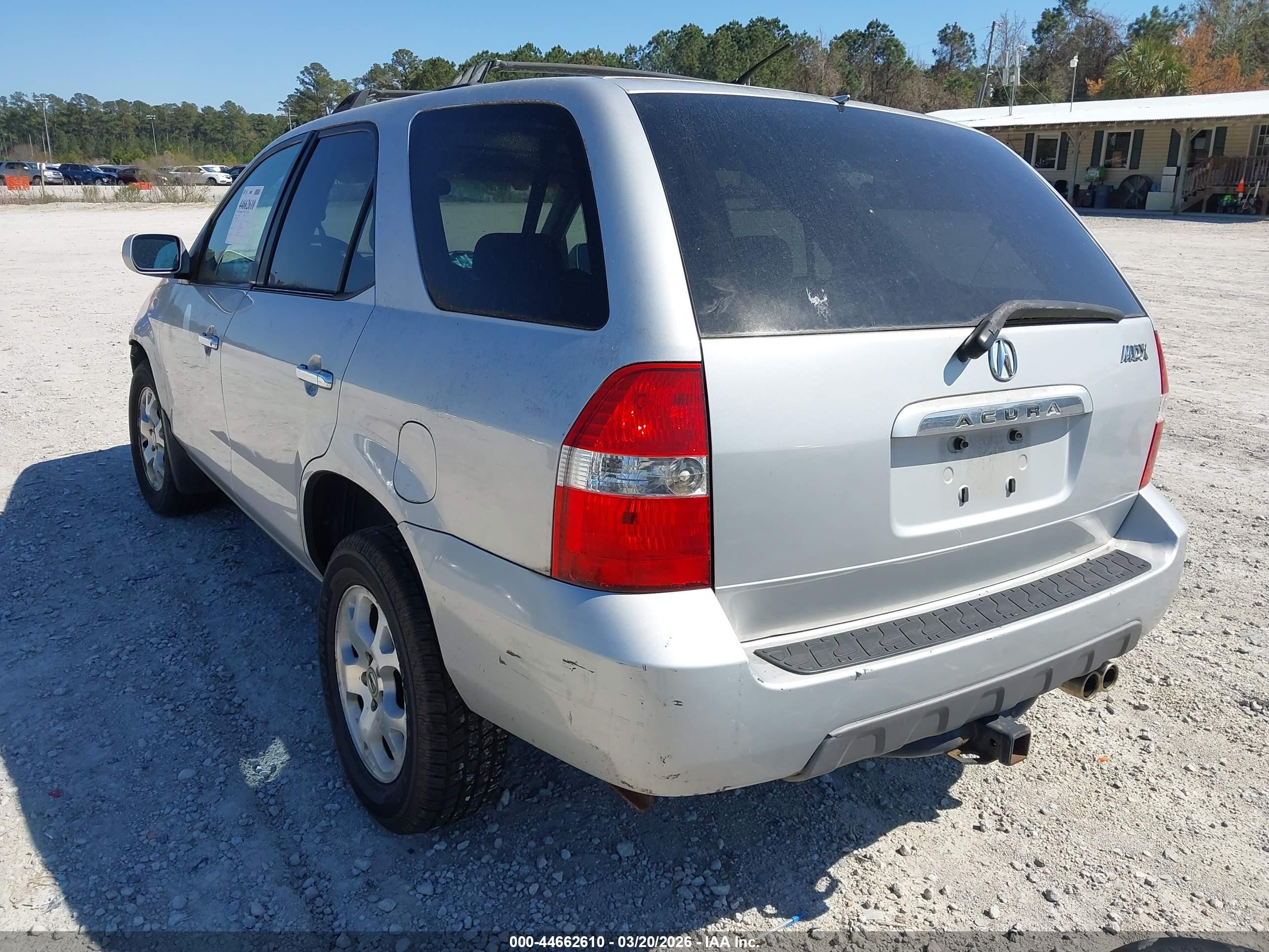 2001 Acura Mdx   Silver vin: 2HNYD18601H535200