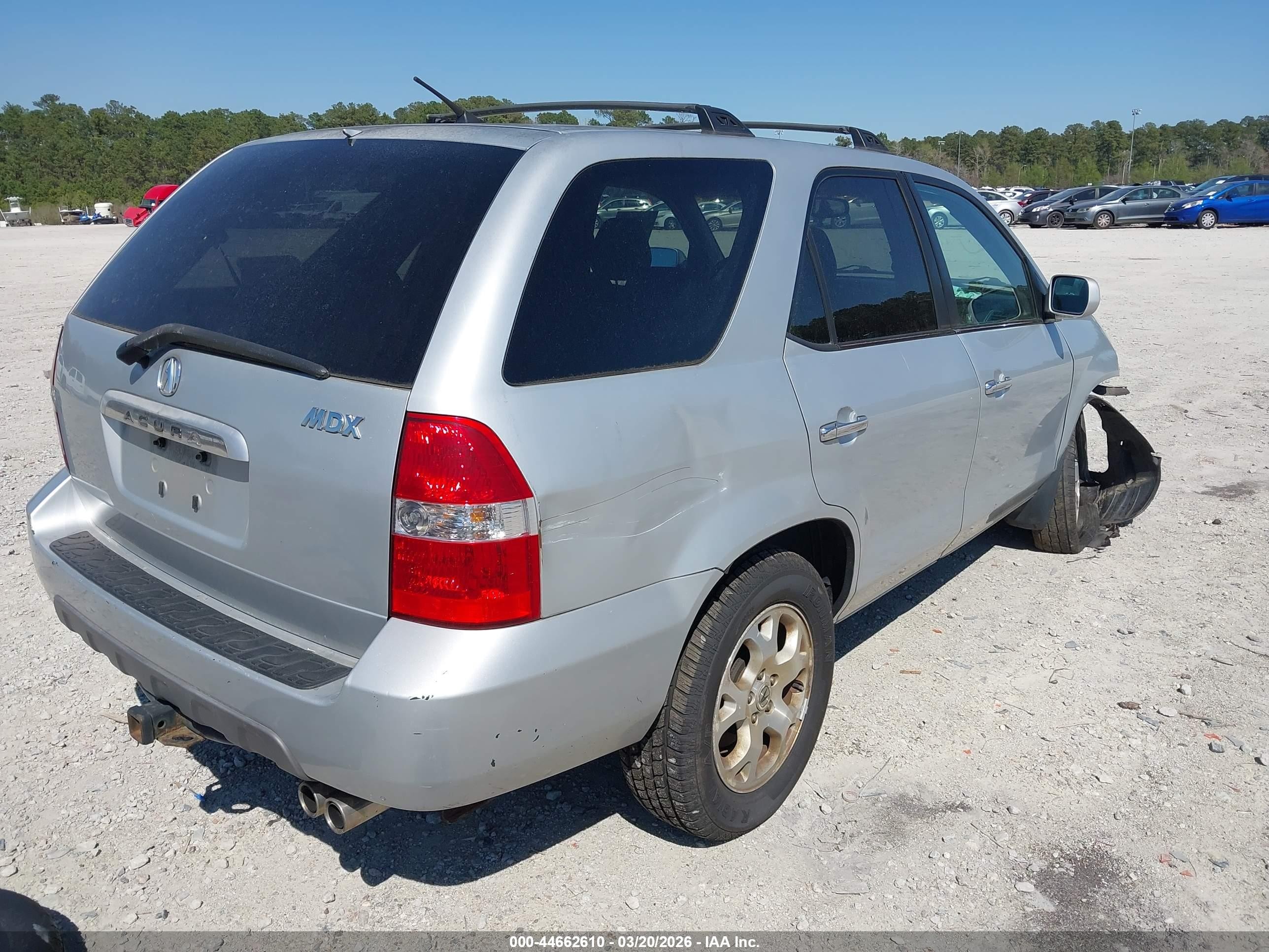 2001 Acura Mdx   Silver vin: 2HNYD18601H535200