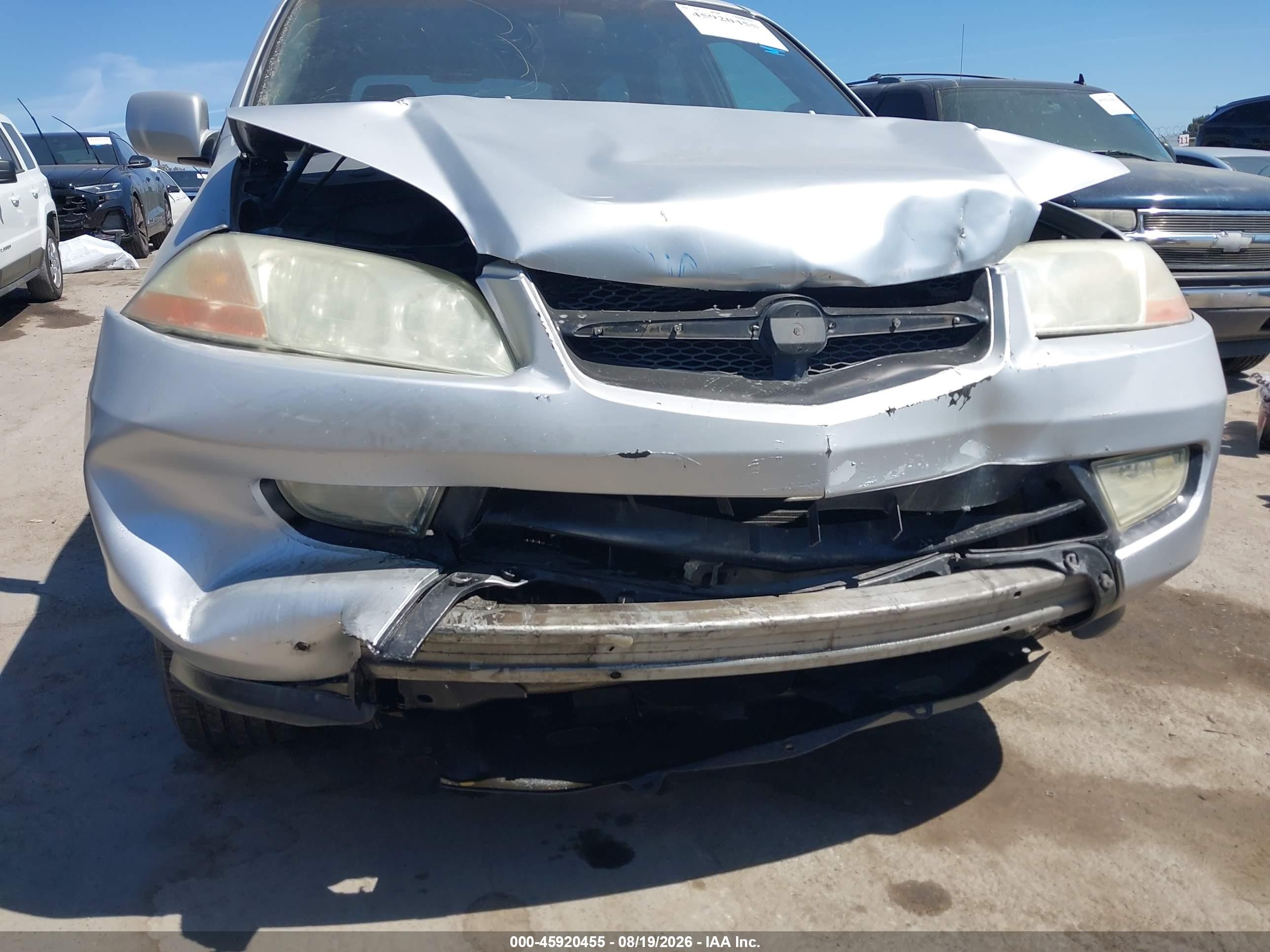 2002 Acura Mdx   Silver vin: 2HNYD18602H513229