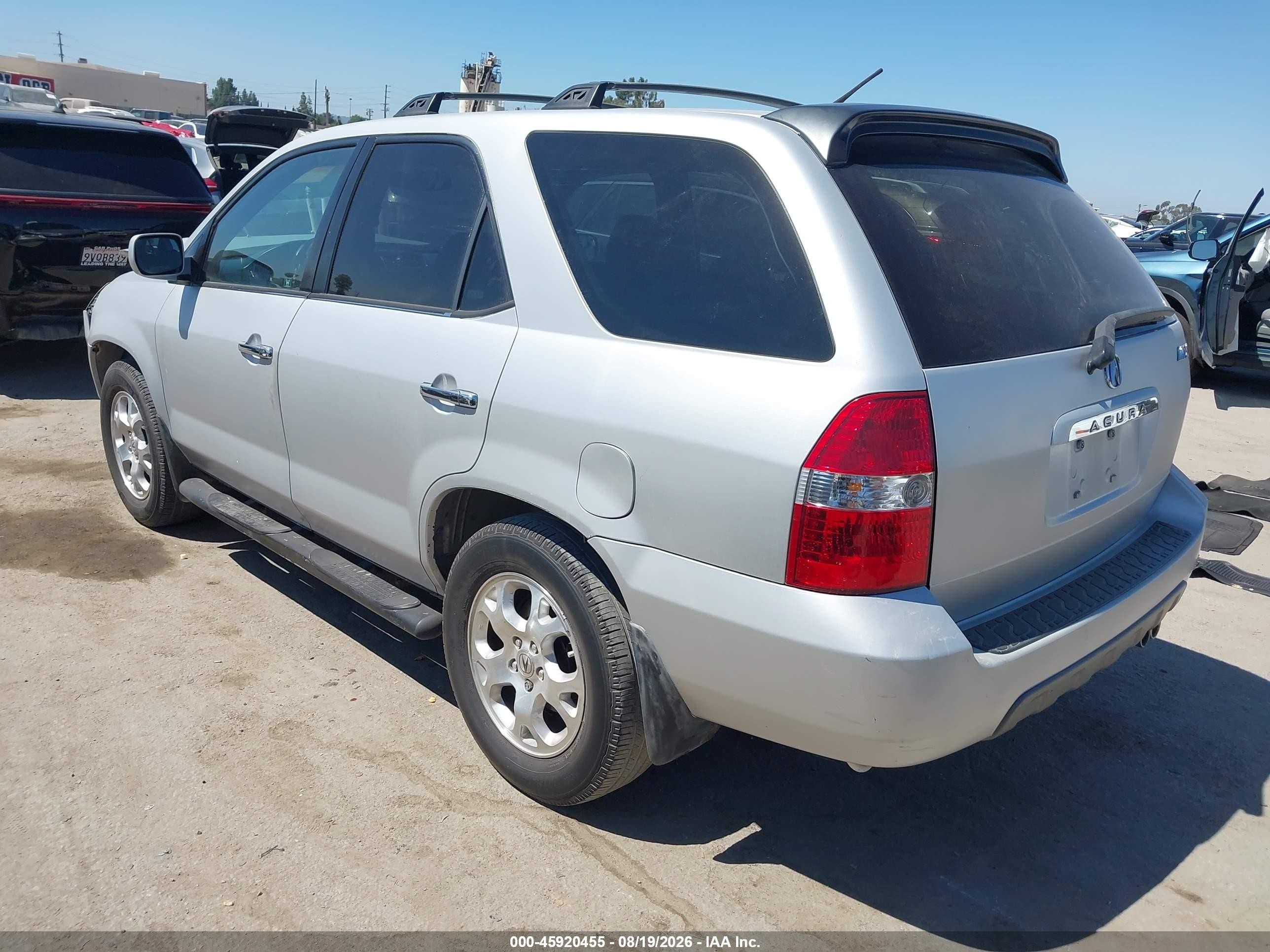 2002 Acura Mdx   Silver vin: 2HNYD18602H513229