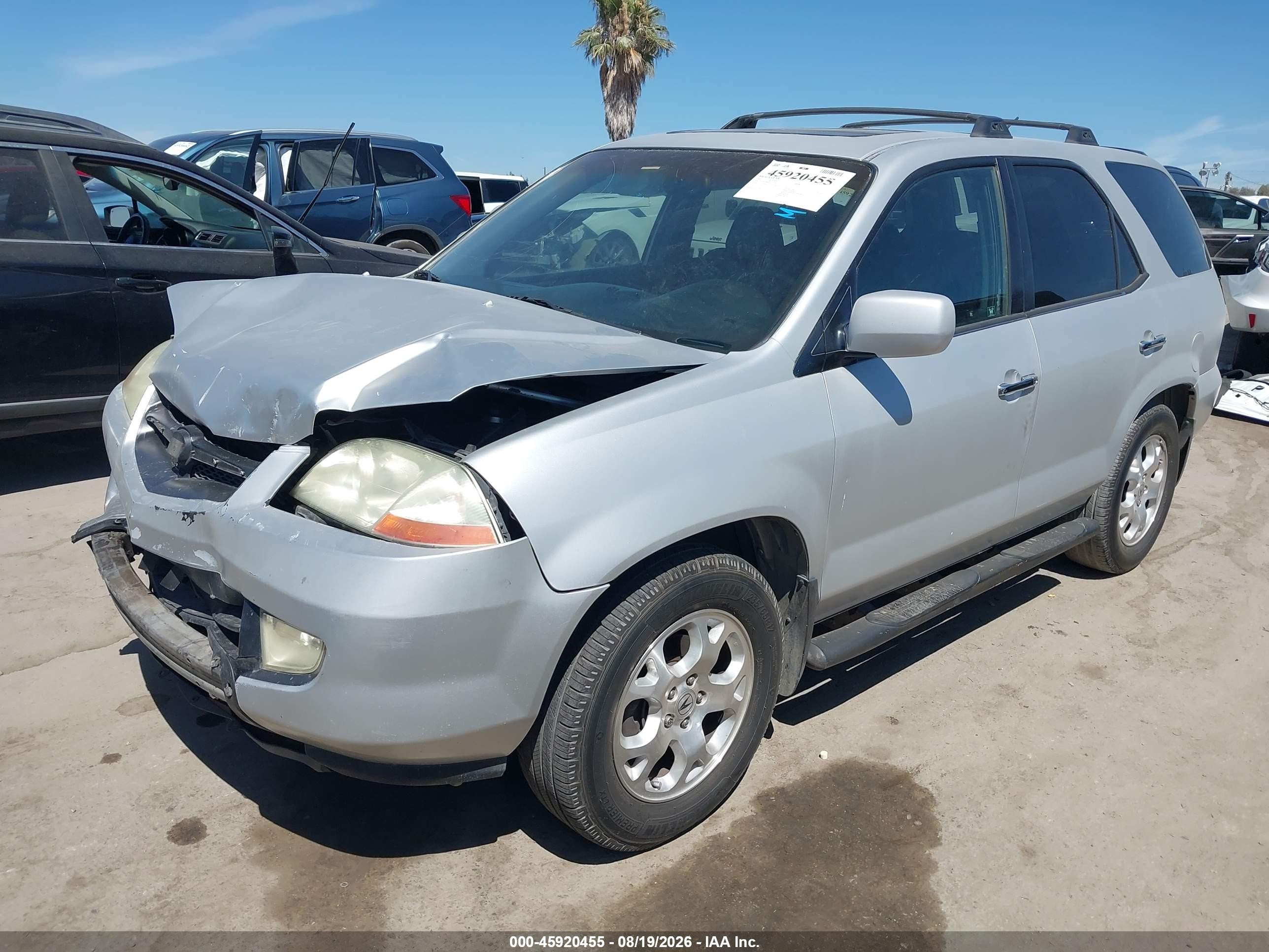 2002 Acura Mdx   Silver vin: 2HNYD18602H513229