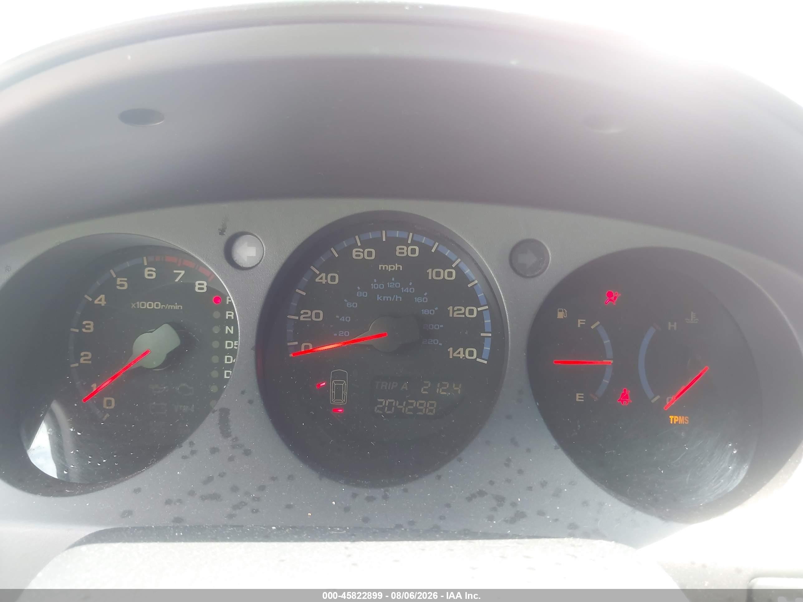 2004 Acura Mdx   Red vin: 2HNYD18604H508602