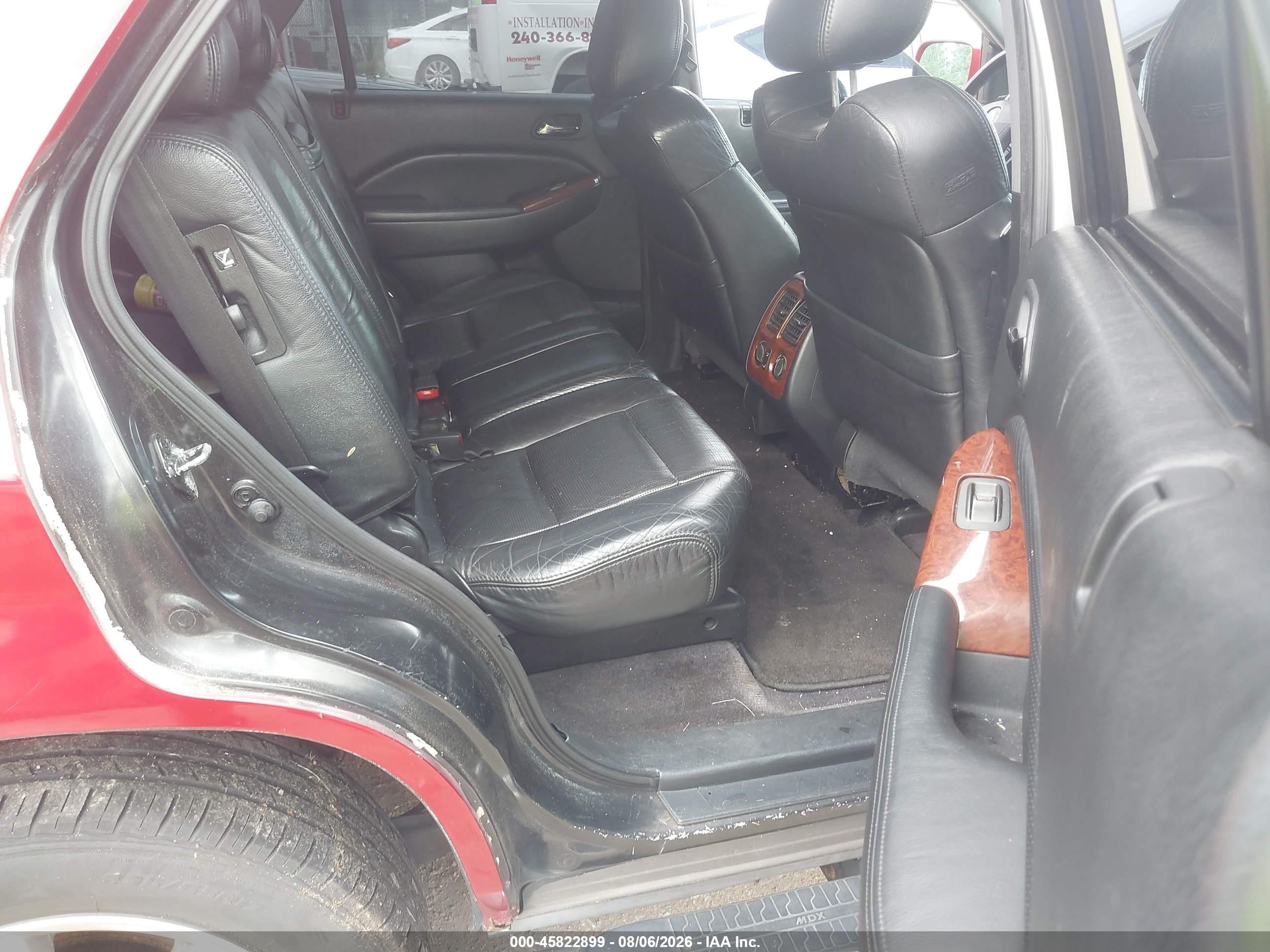 2004 Acura Mdx   Red vin: 2HNYD18604H508602