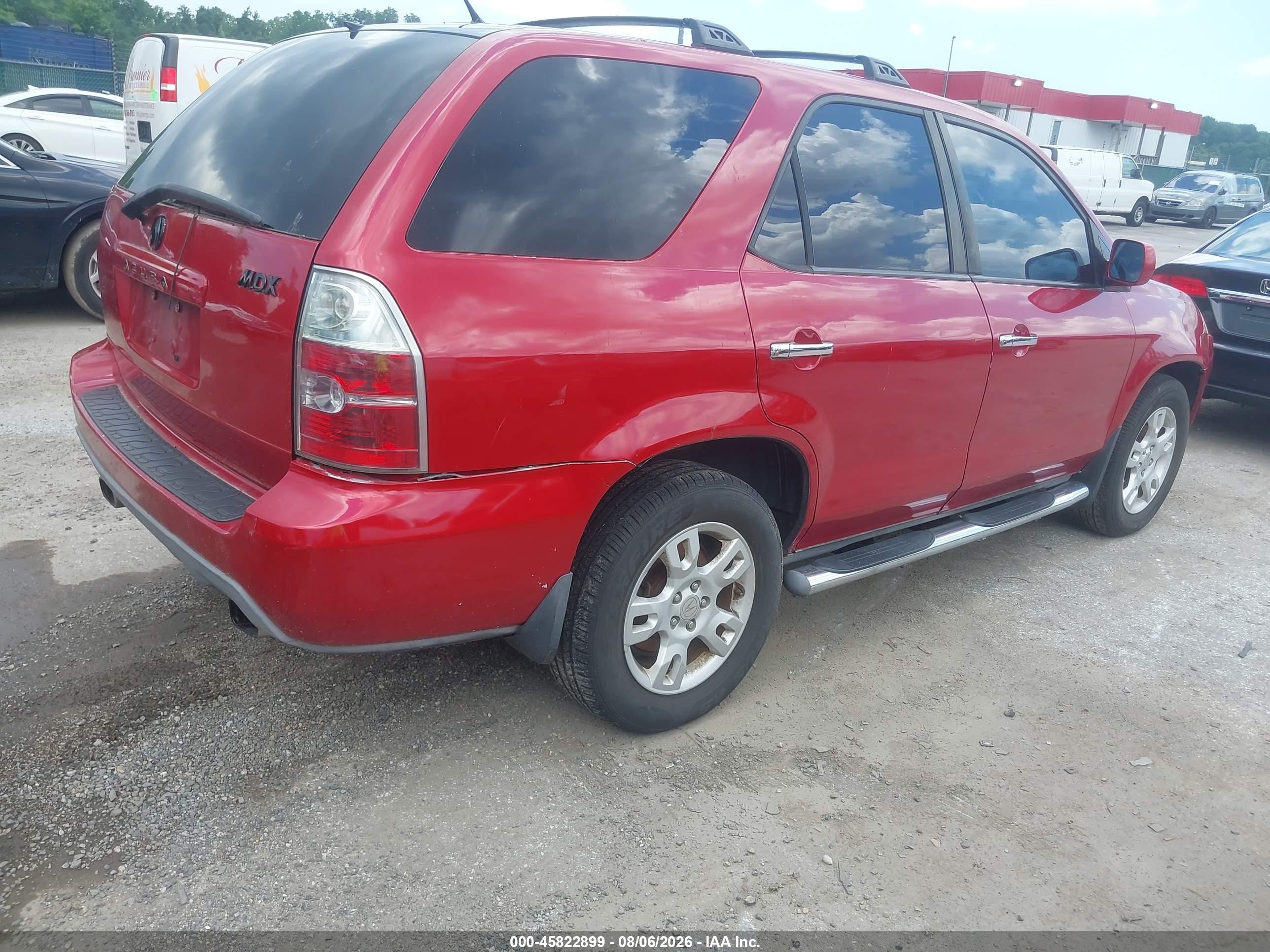 2004 Acura Mdx   Red vin: 2HNYD18604H508602