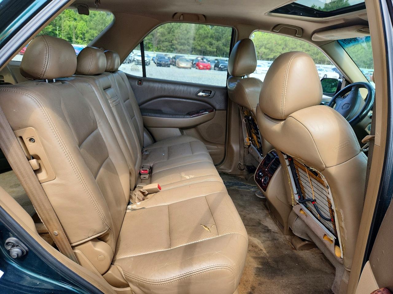 2001 Acura Mdx Touring Green vin: 2HNYD18611H540714