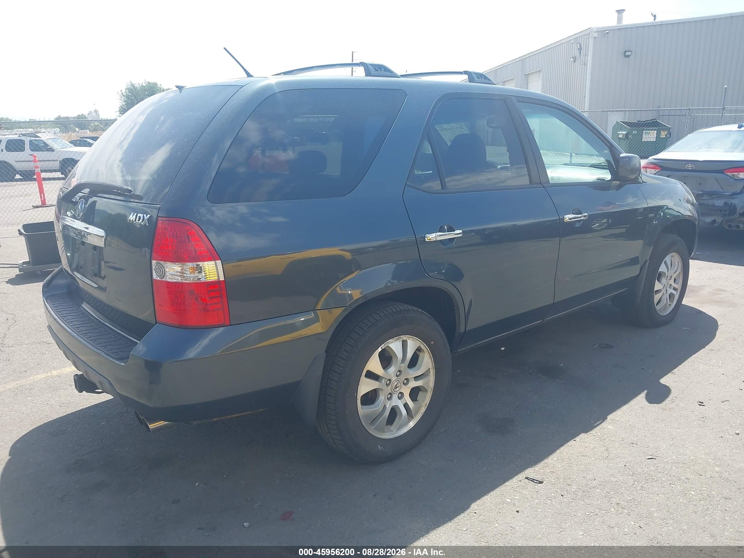2003 Acura Mdx   Gray vin: 2HNYD18613H514018