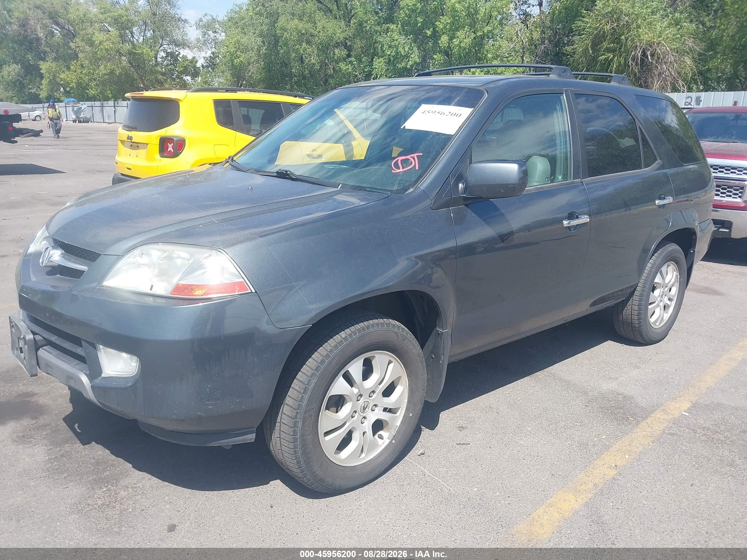 2003 Acura Mdx   Gray vin: 2HNYD18613H514018