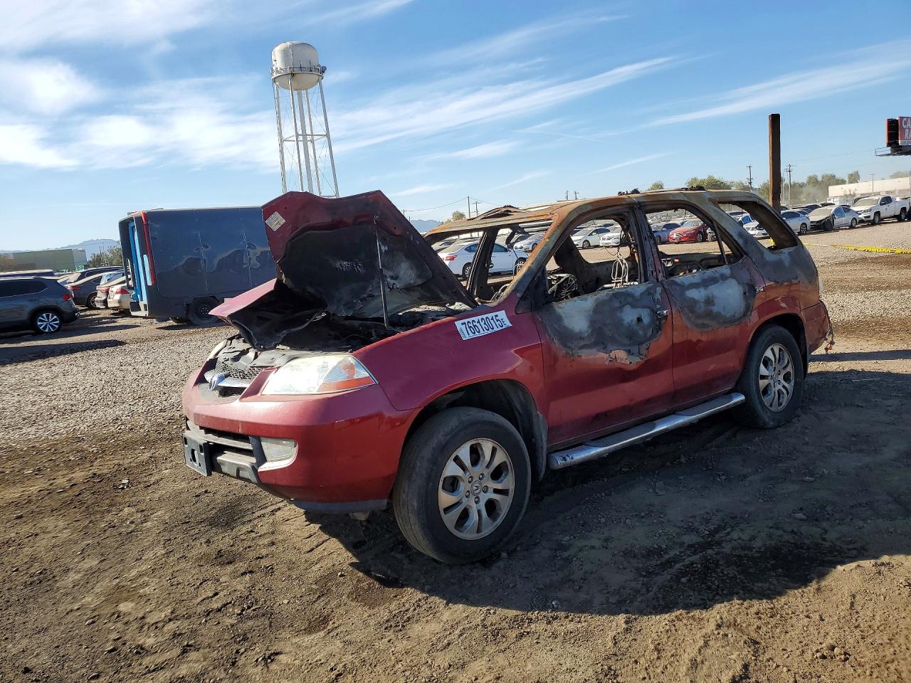 2003 Acura Mdx Touring Red vin: 2HNYD18613H523432