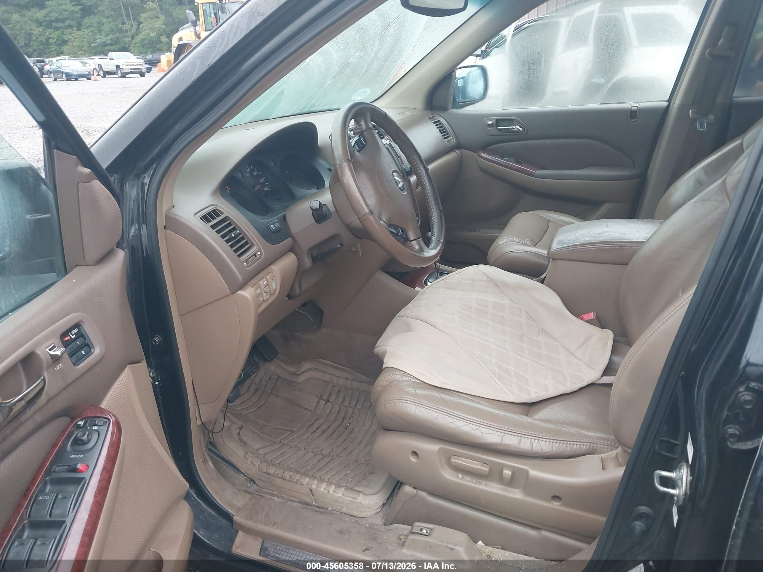2003 Acura Mdx   Black vin: 2HNYD18613H543308