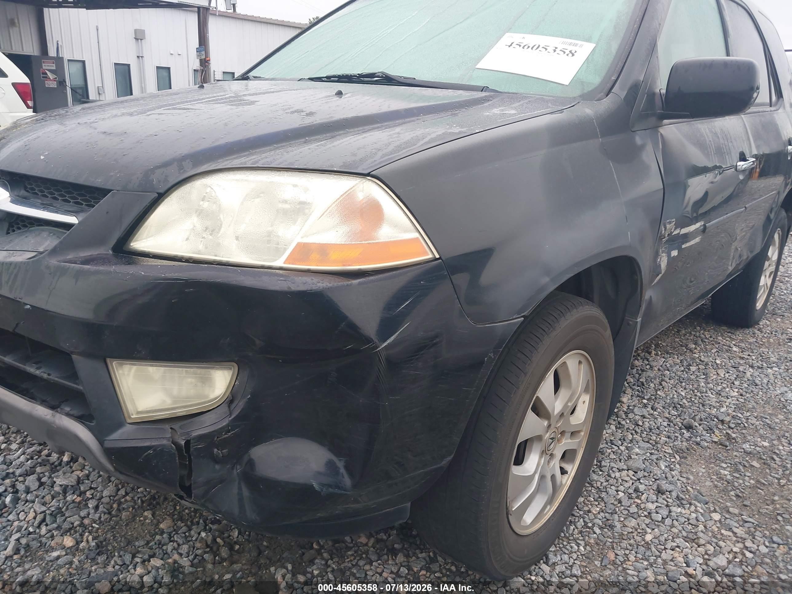 2003 Acura Mdx   Black vin: 2HNYD18613H543308