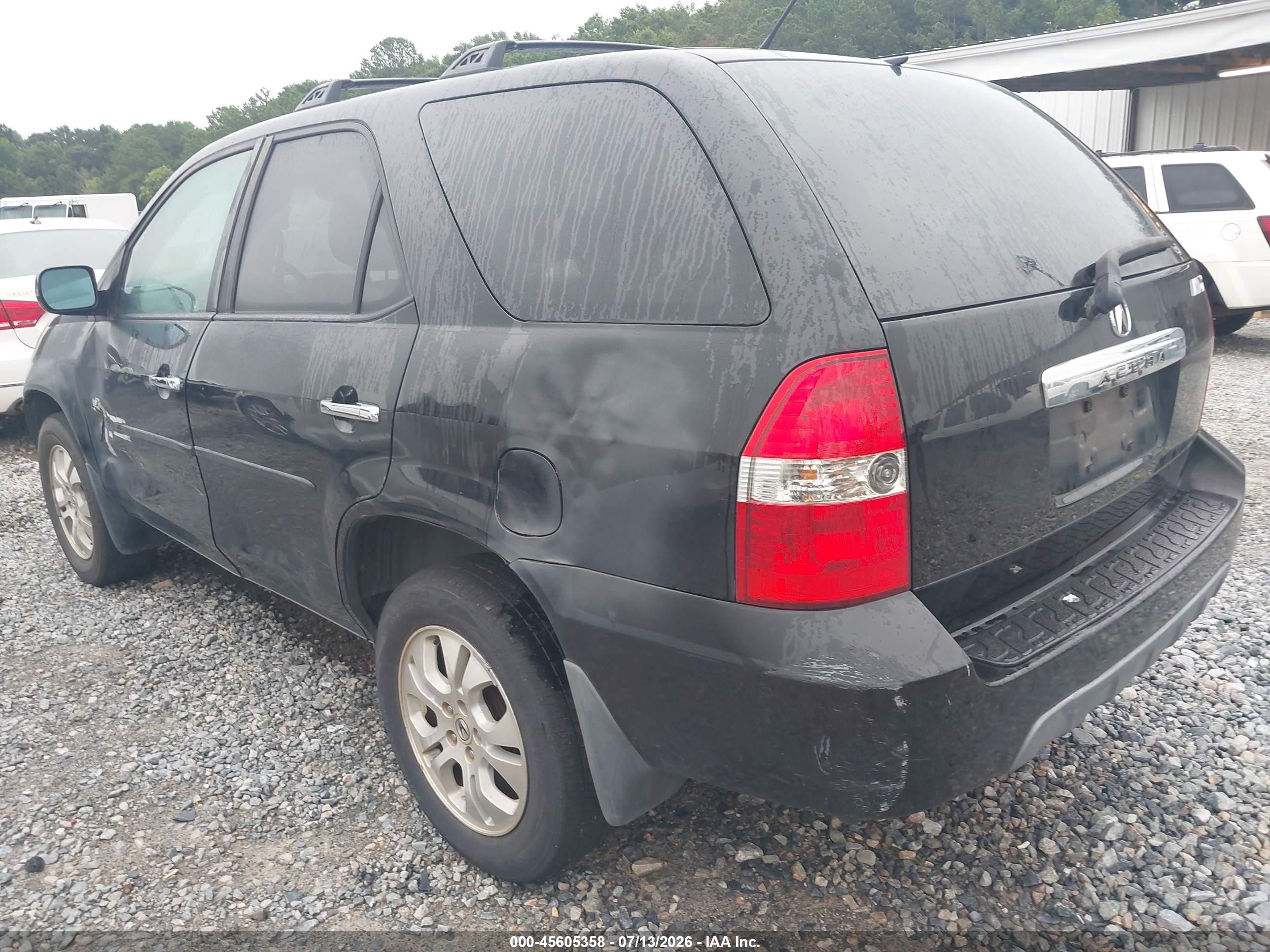 2003 Acura Mdx   Black vin: 2HNYD18613H543308