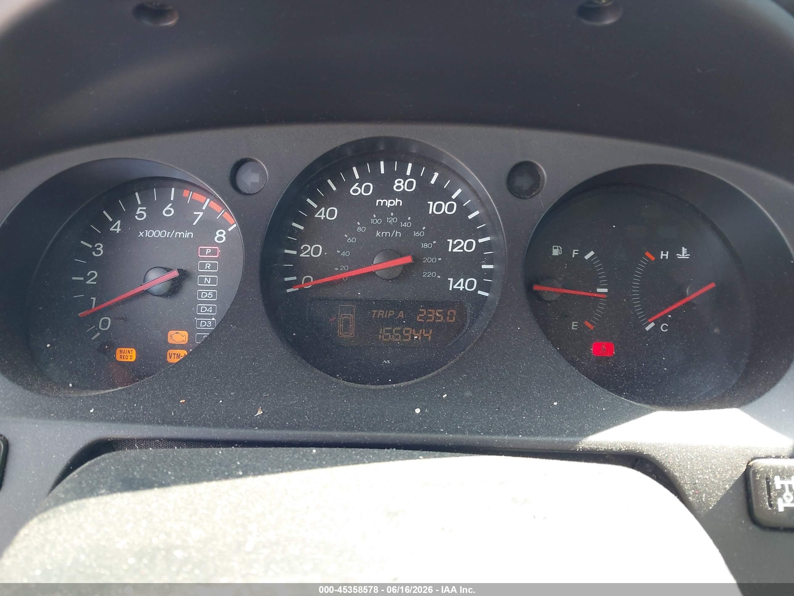 2003 Acura Mdx   Black vin: 2HNYD18613H554471