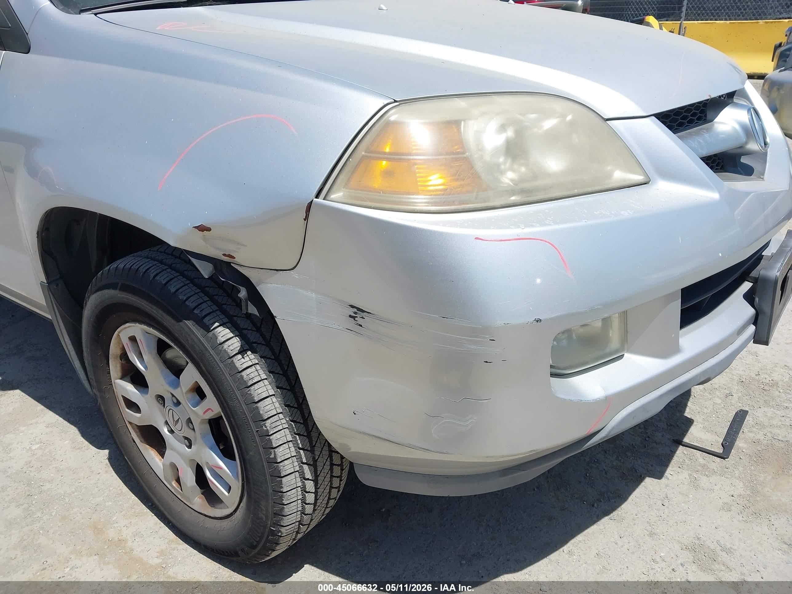 2005 Acura Mdx   Gray vin: 2HNYD18615H559611