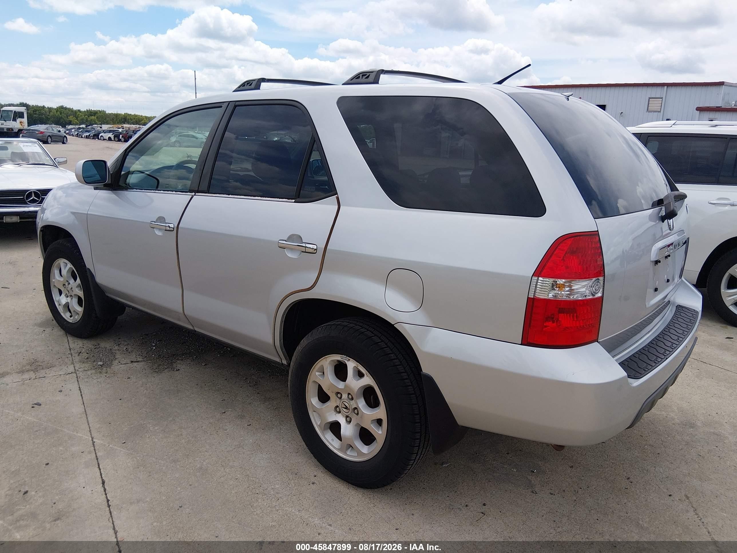 2001 Acura Mdx   Gray vin: 2HNYD18621H516308