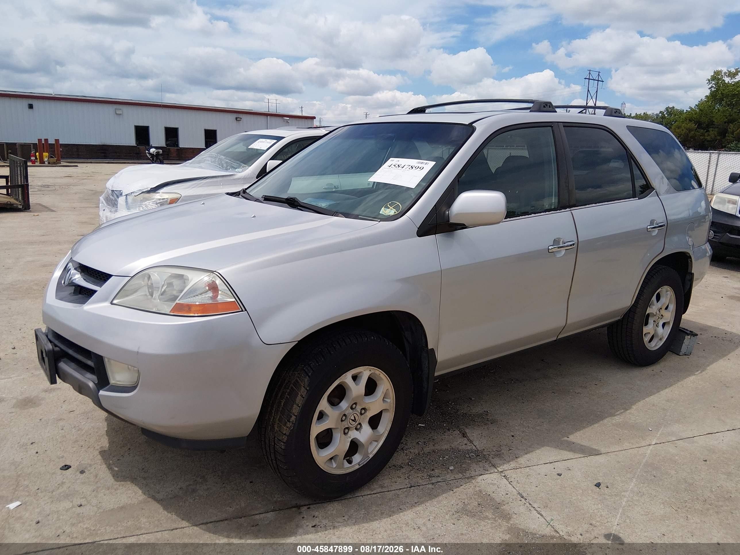 2001 Acura Mdx   Gray vin: 2HNYD18621H516308