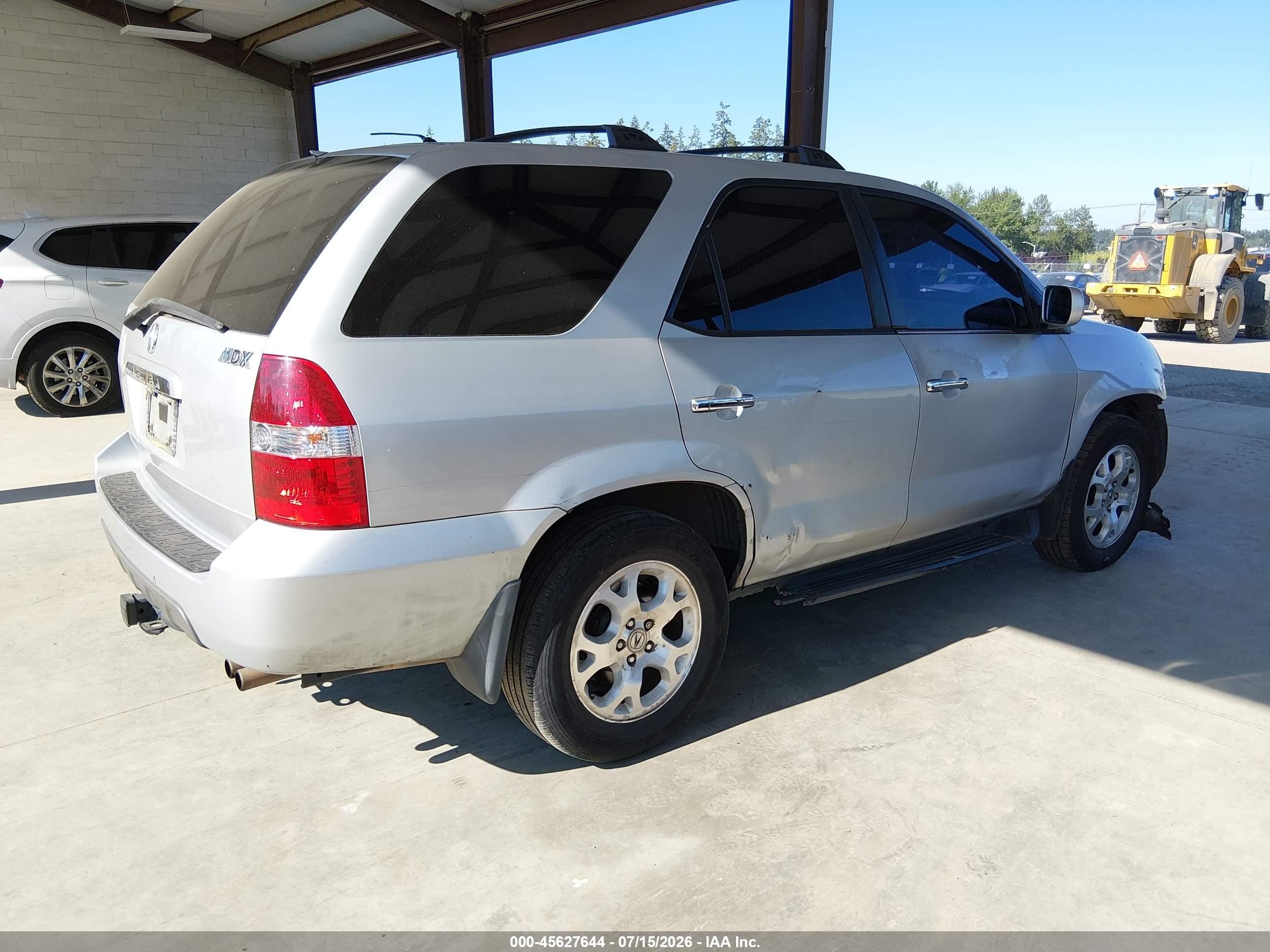 2001 Acura Mdx   Silver vin: 2HNYD18621H540897
