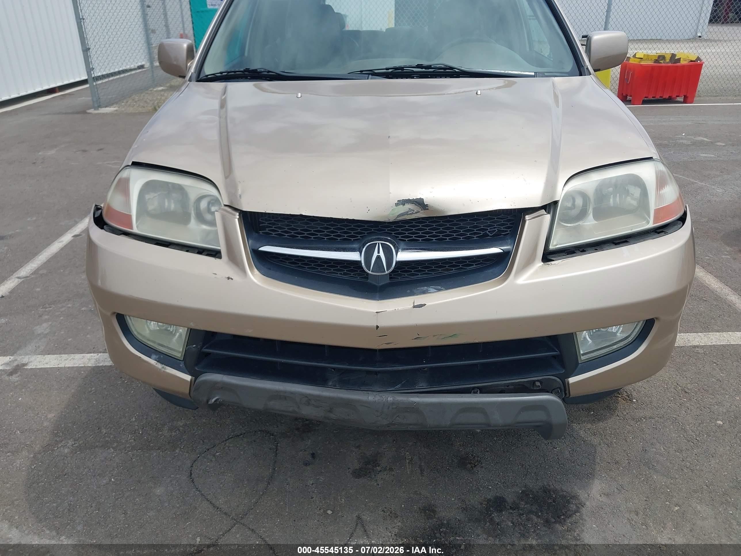 2002 Acura Mdx   Cream vin: 2HNYD18622H544076