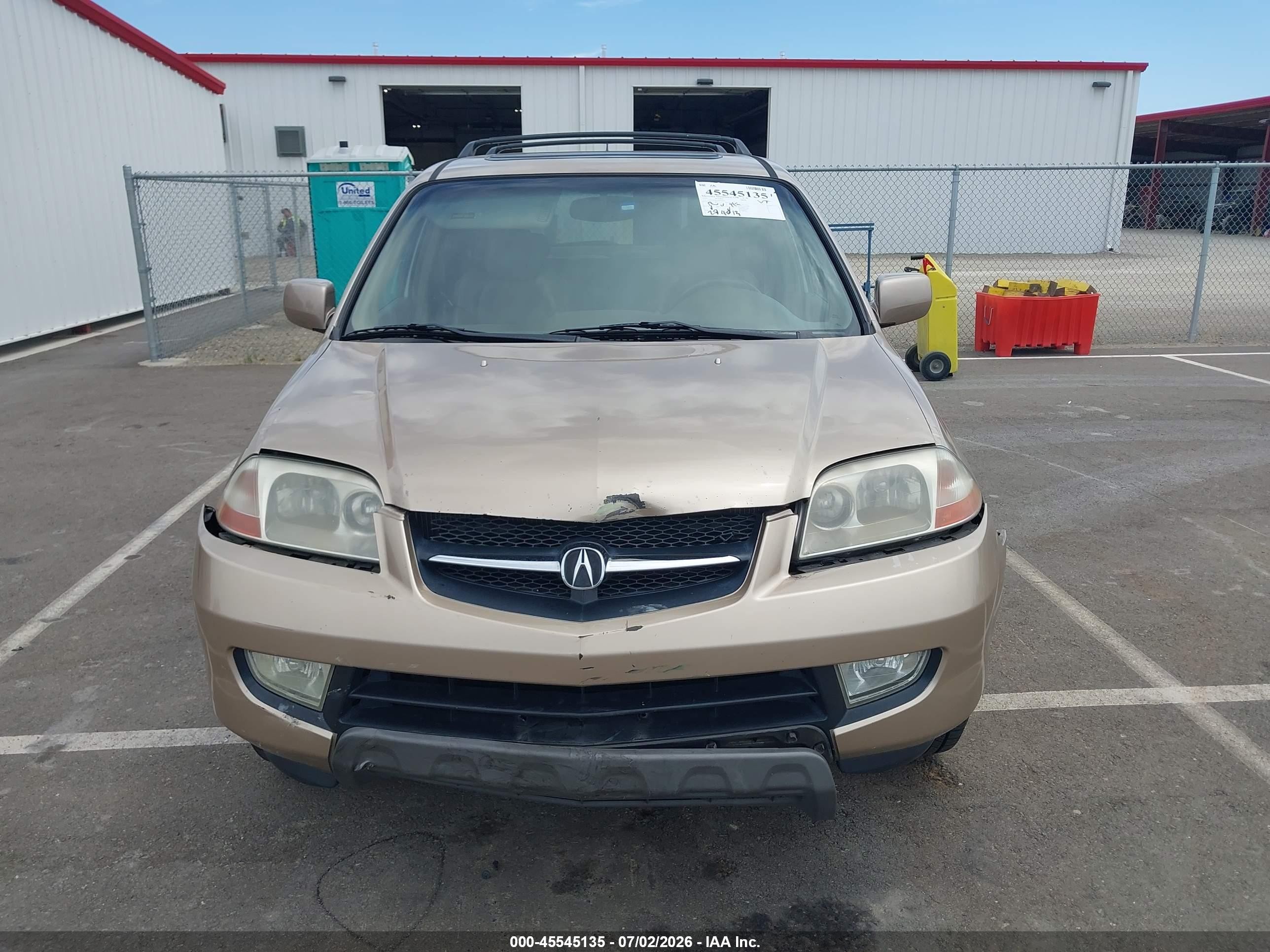 2002 Acura Mdx   Cream vin: 2HNYD18622H544076