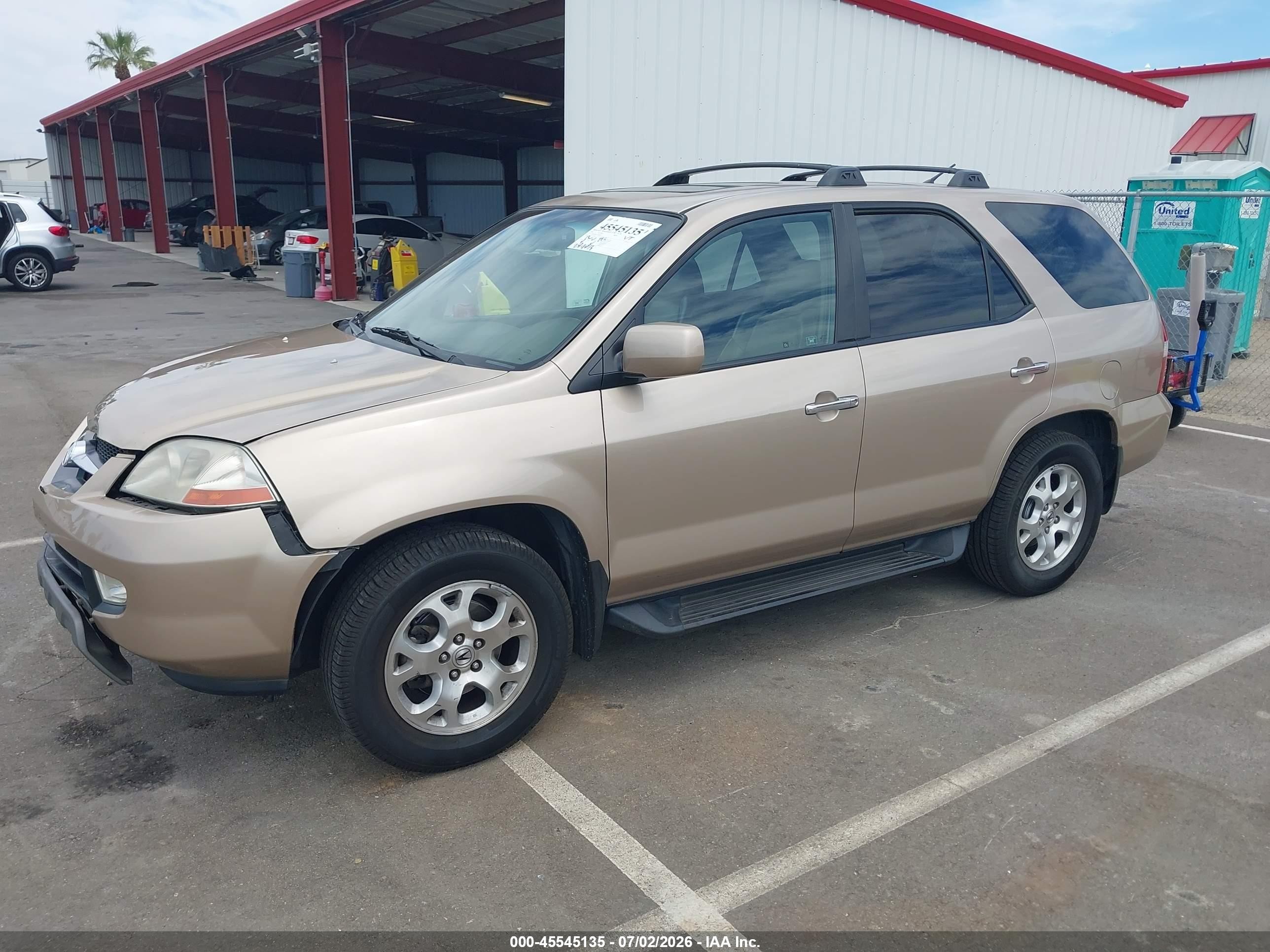 2002 Acura Mdx   Cream vin: 2HNYD18622H544076