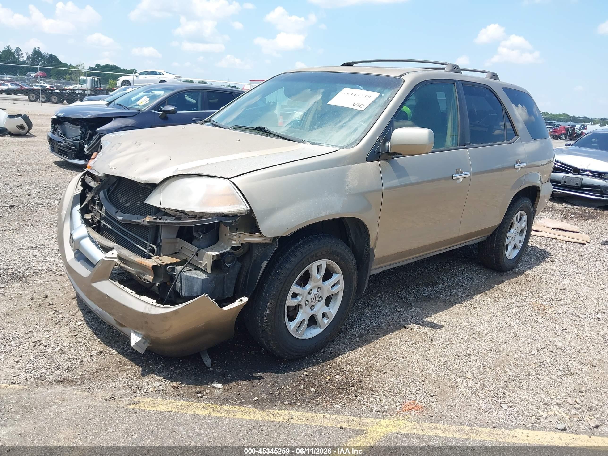 2005 Acura Mdx   Tan vin: 2HNYD18625H501362