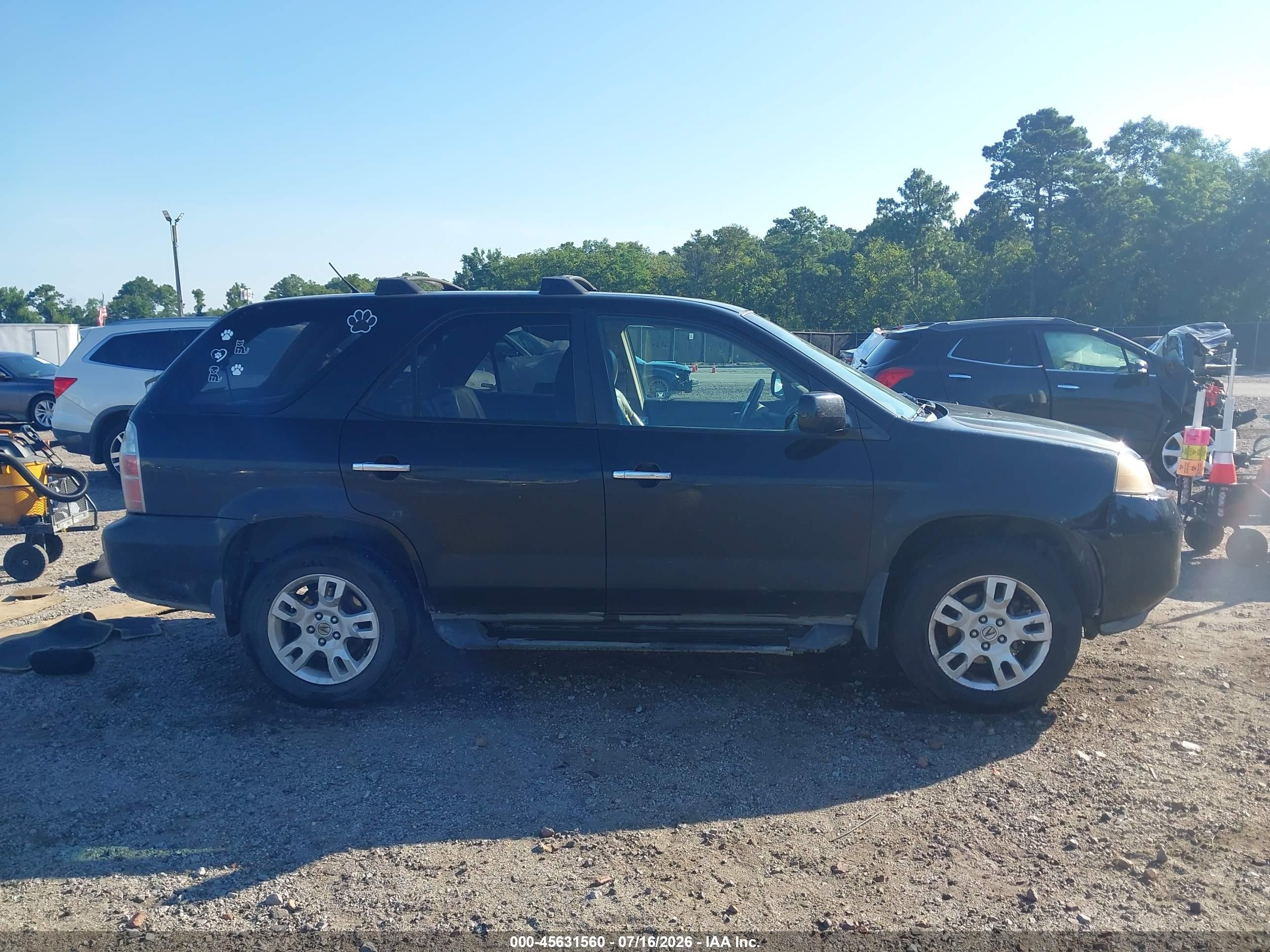 2004 Acura Mdx   Black vin: 2HNYD18634H513633