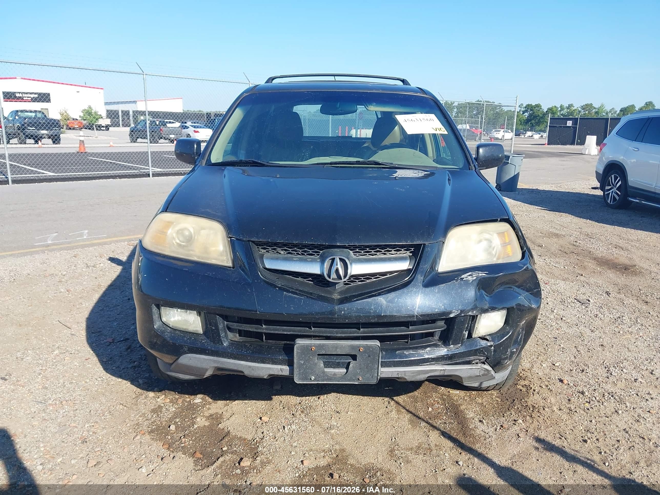 2004 Acura Mdx   Black vin: 2HNYD18634H513633